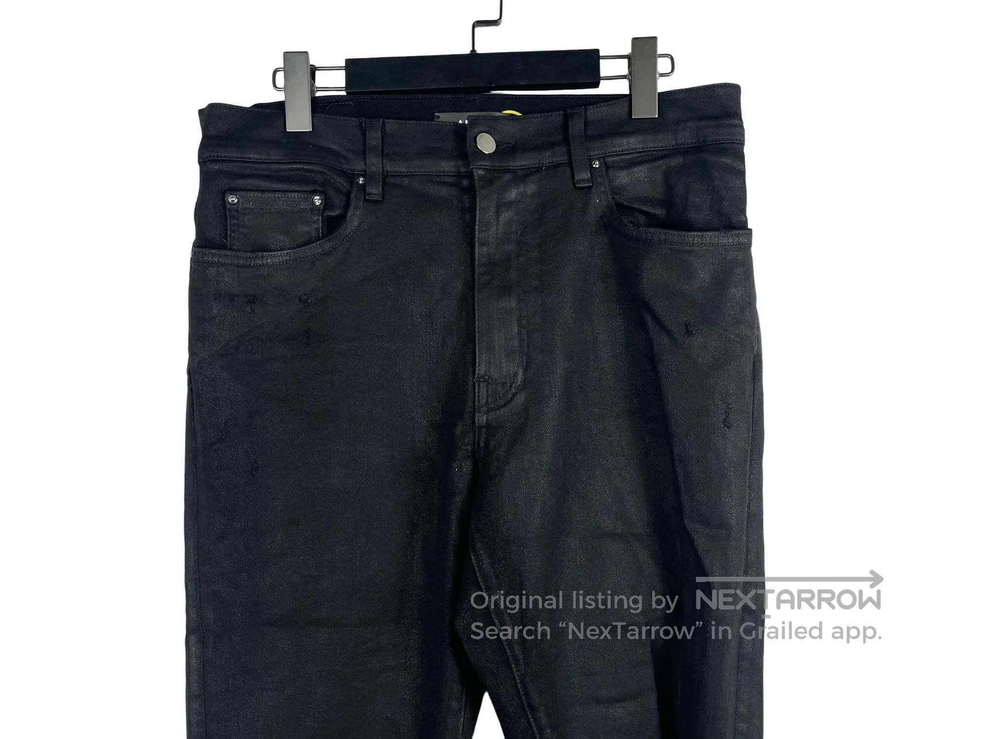 Amiri Amiri size S Wax Knee Destroyed Jeans Size US 27 - 3 Thumbnail