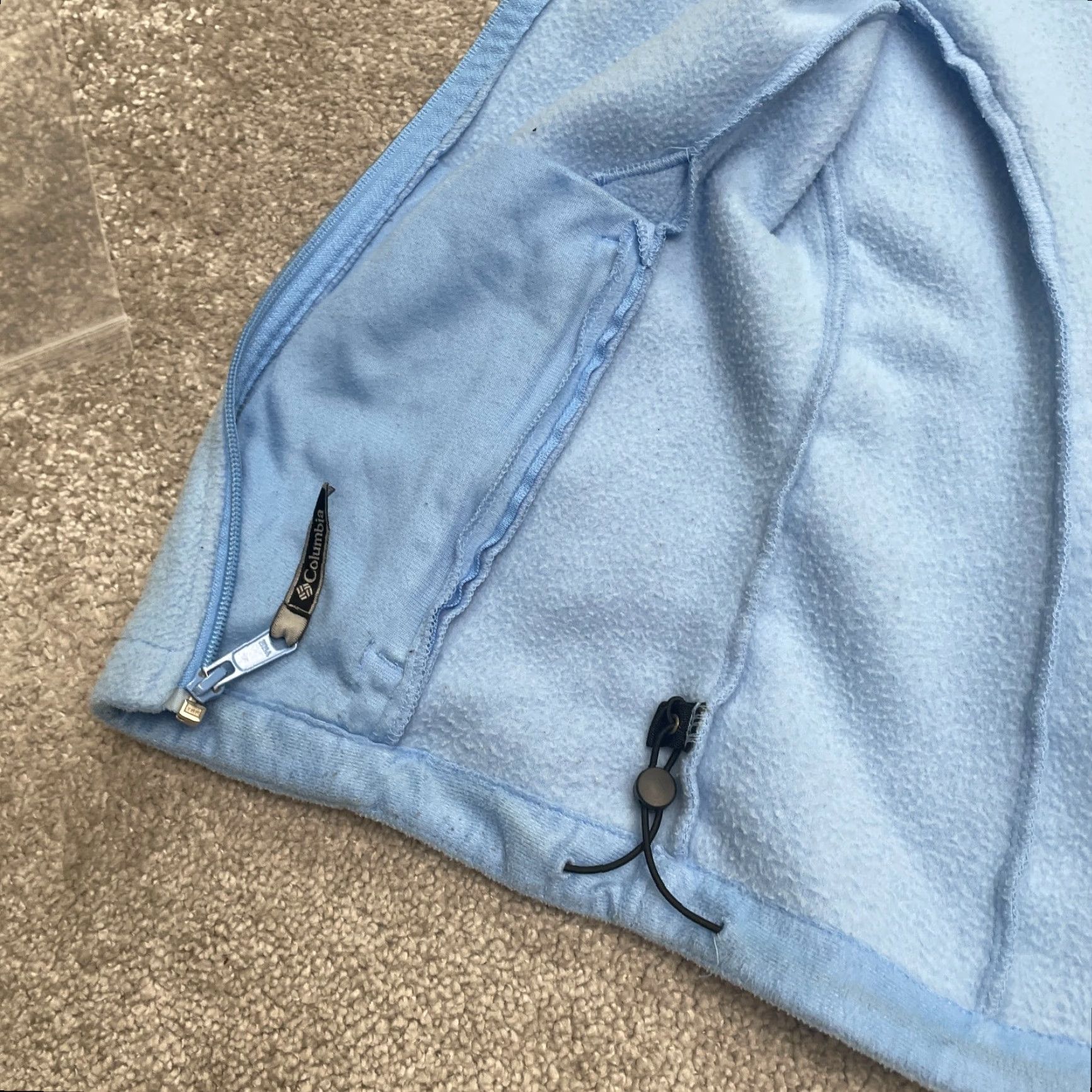 Vintage Columbia Jacket Womens Small Blue Benton Springs Fleece Full Zip Pockets Regular Outdoor Shirt/Coat Size S / US 4 / IT 40 - 6 Thumbnail