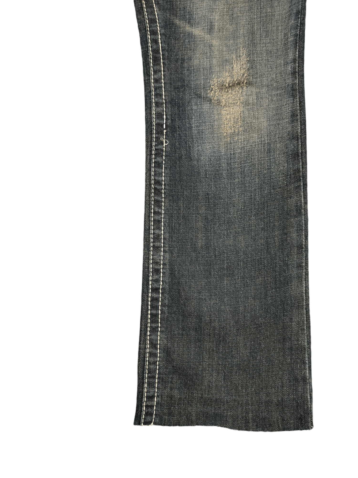 semanticdesign Flare Jeans Semantic Design Gun Embroidered Distress Bootcut Size US 31 - 10 Thumbnail