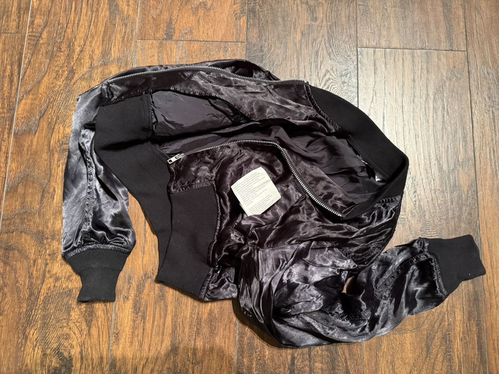 Comme des Garcons × Comme des Garcons Black × Comme des Garcons Homme Plus Cropped Black Bomber Size S / US 4 / IT 40 - 8 Thumbnail