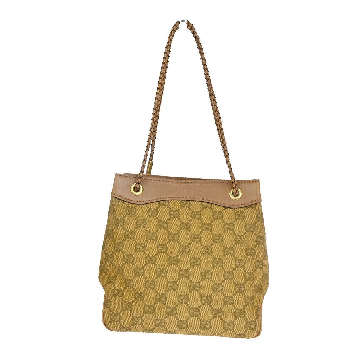 Gucci Brown Canvas Tote Bag (Pre-Owned) Size ONE SIZE - 1 Thumbnail
