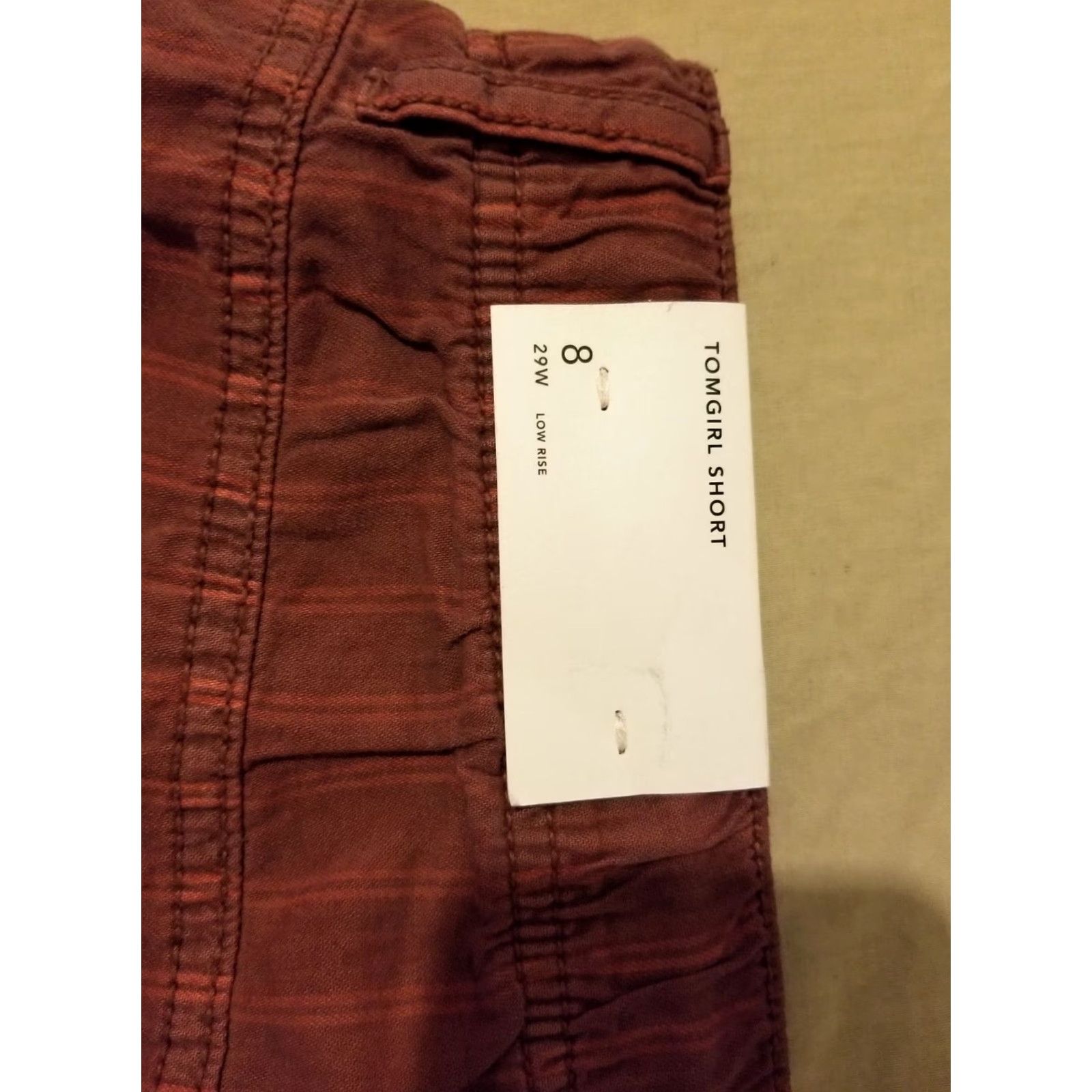 American Eagle Outfitters Womens American Eagle Outfitters Shorts Chino Cotton Red 8 Regular 8 Womens Girls Mens Size 30" / US 8 / IT 44 - 2 Thumbnail