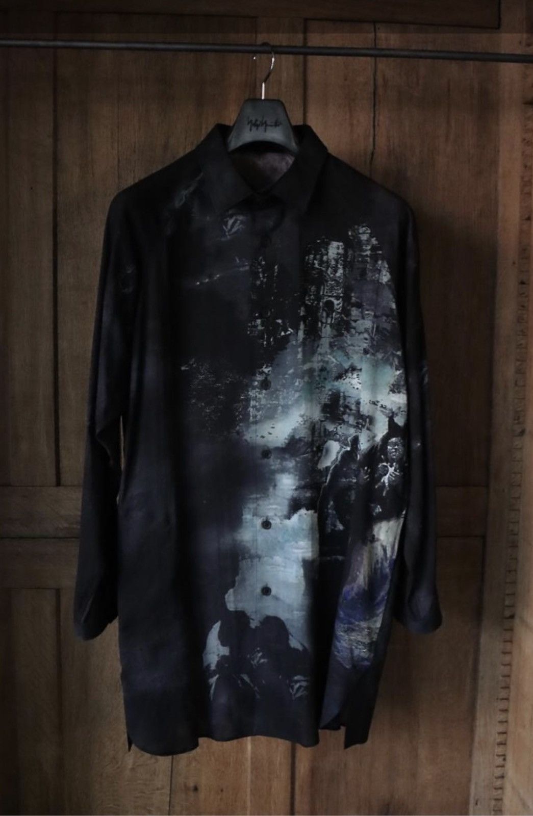 Yohji Yamamoto Yohji Yamamoto Pour Homme - Printed side gusset Blouse Size US M / EU 48-50 / 2 - 3 Thumbnail