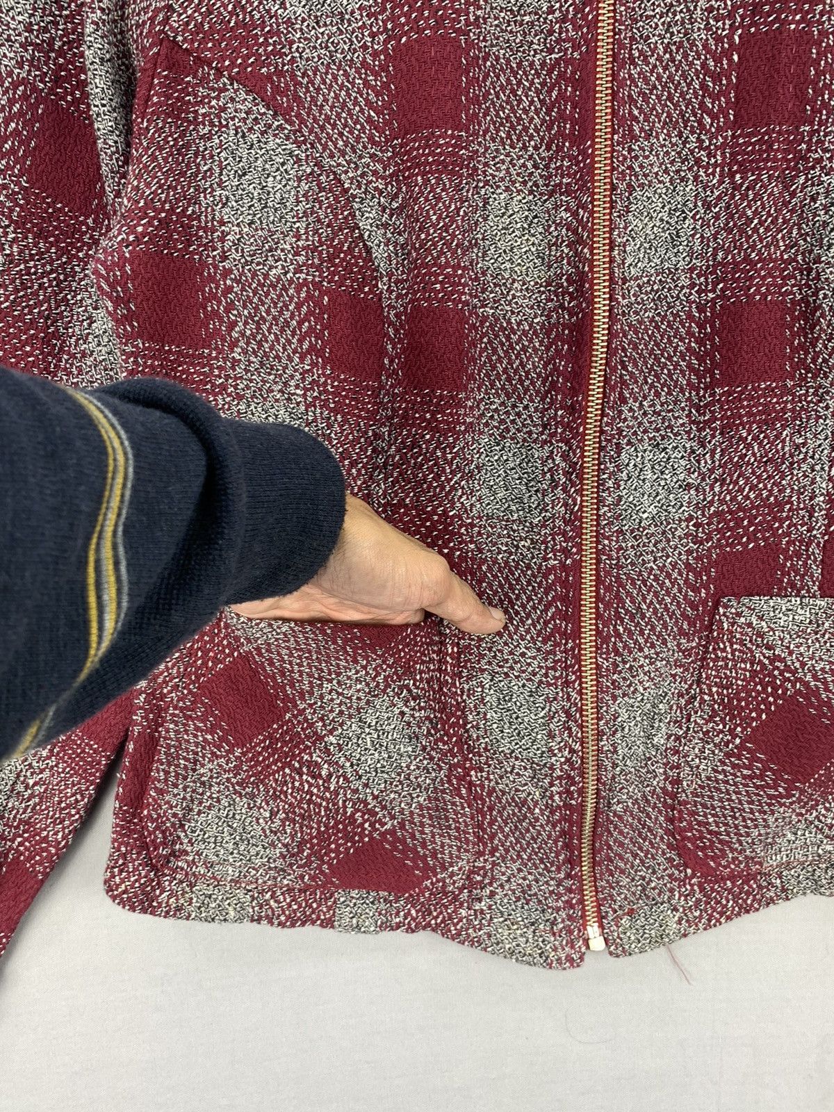 Aran Isles Knitwear Vintage Finch Australia Corduroy Collar Zipper Jacket Size XXS / US 00 / IT 34 - 10 Thumbnail