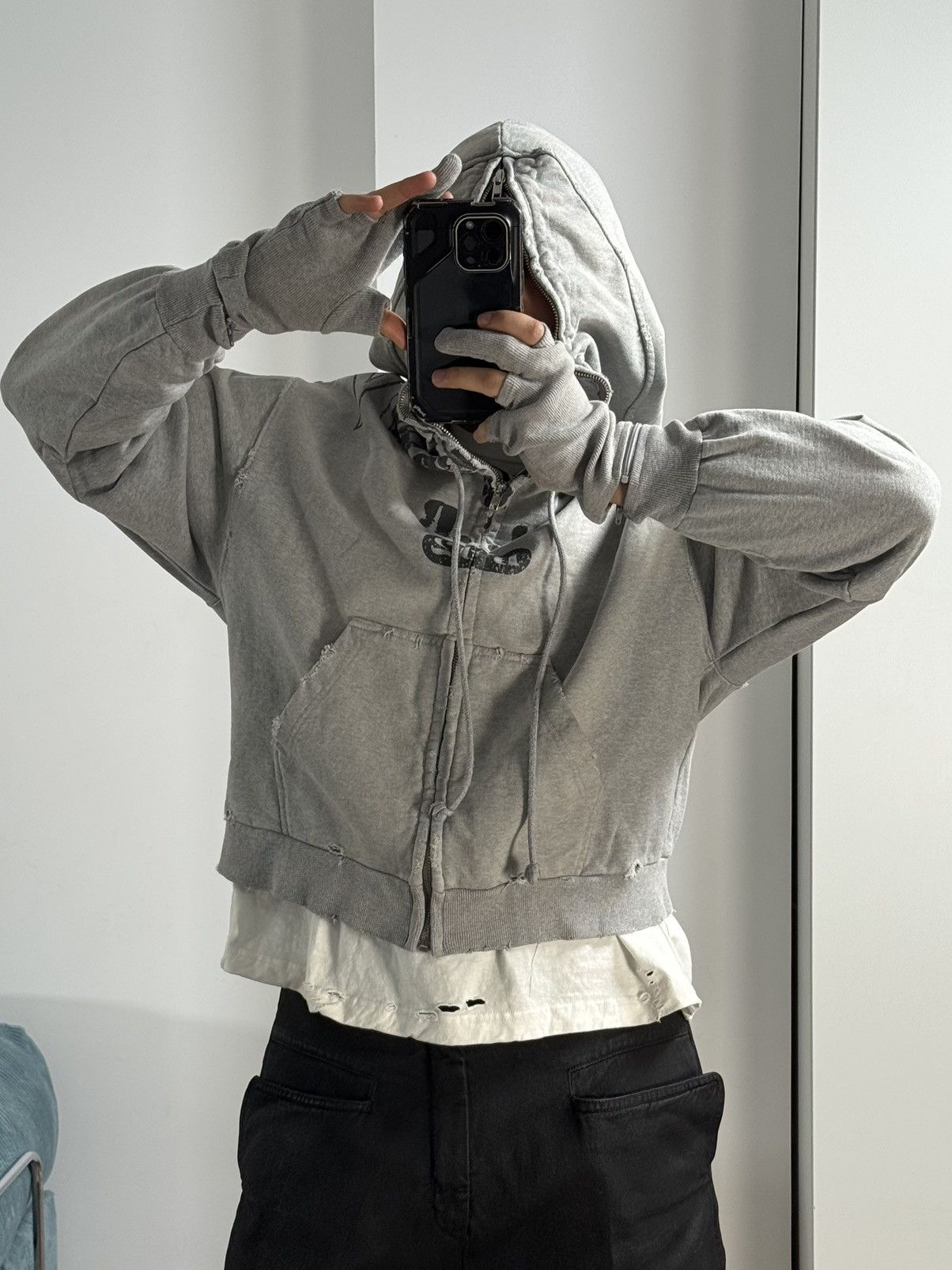 PROJECT G/R Project G/R Limited Edition Zygon Melange Grey Zip Hoodie Size US M / EU 48-50 / 2 - 4 Thumbnail