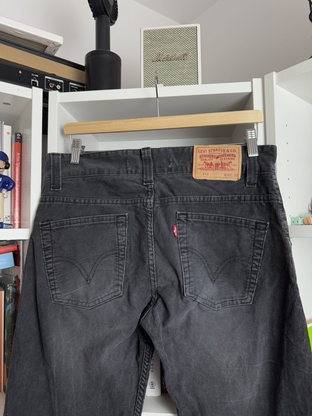 Levi's × Levi's Vintage Clothing × Vintage Vintage Levi’s 512 bootcut black washed corduroy pants 32x30 Size US 32 / EU 48 - 3 Thumbnail