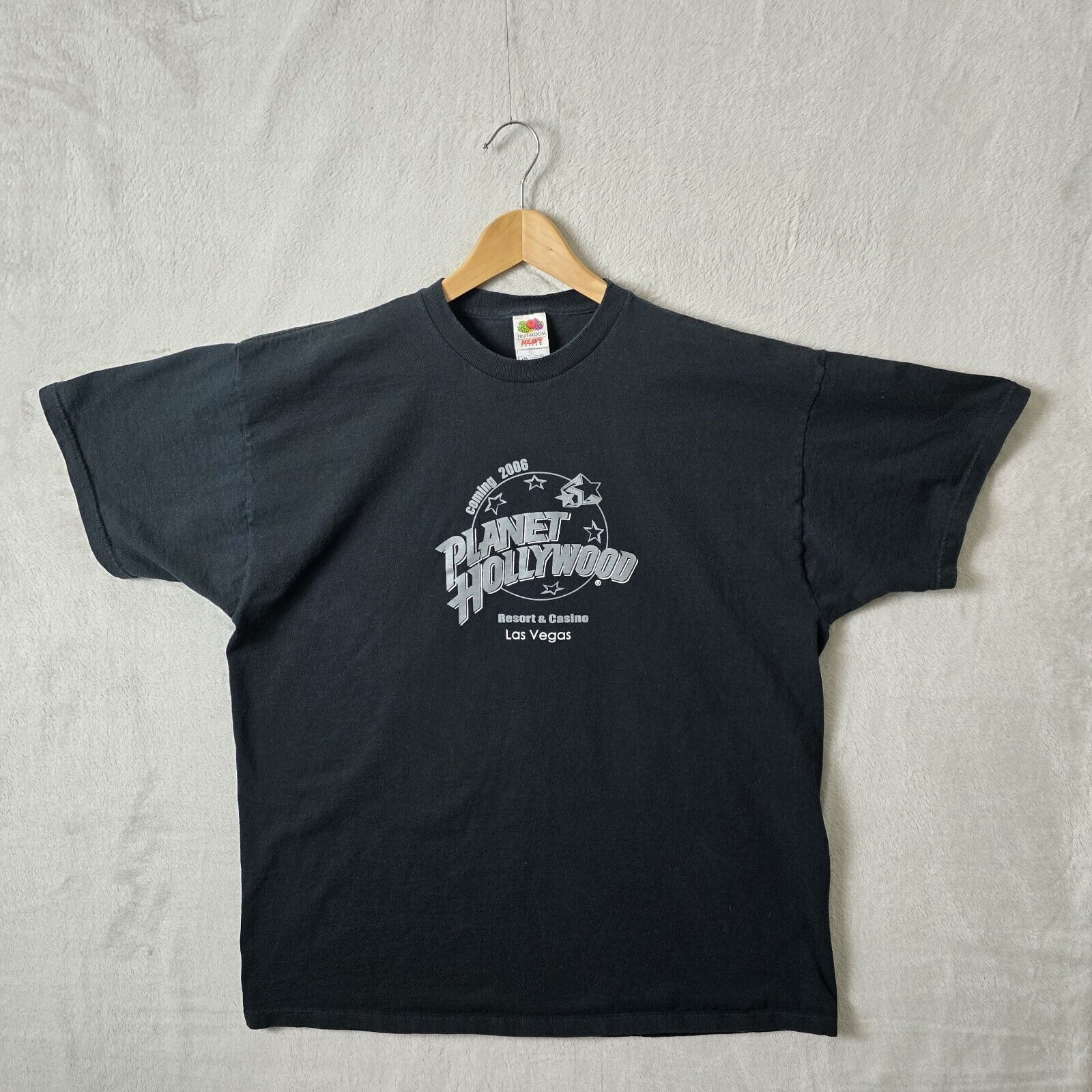 Fruit Of The Loom Vtg Planet Hollywood Las Vegas Coming Promo Shirt XXL Y2K Size US XXL / EU 58 / 5 - 2 Thumbnail