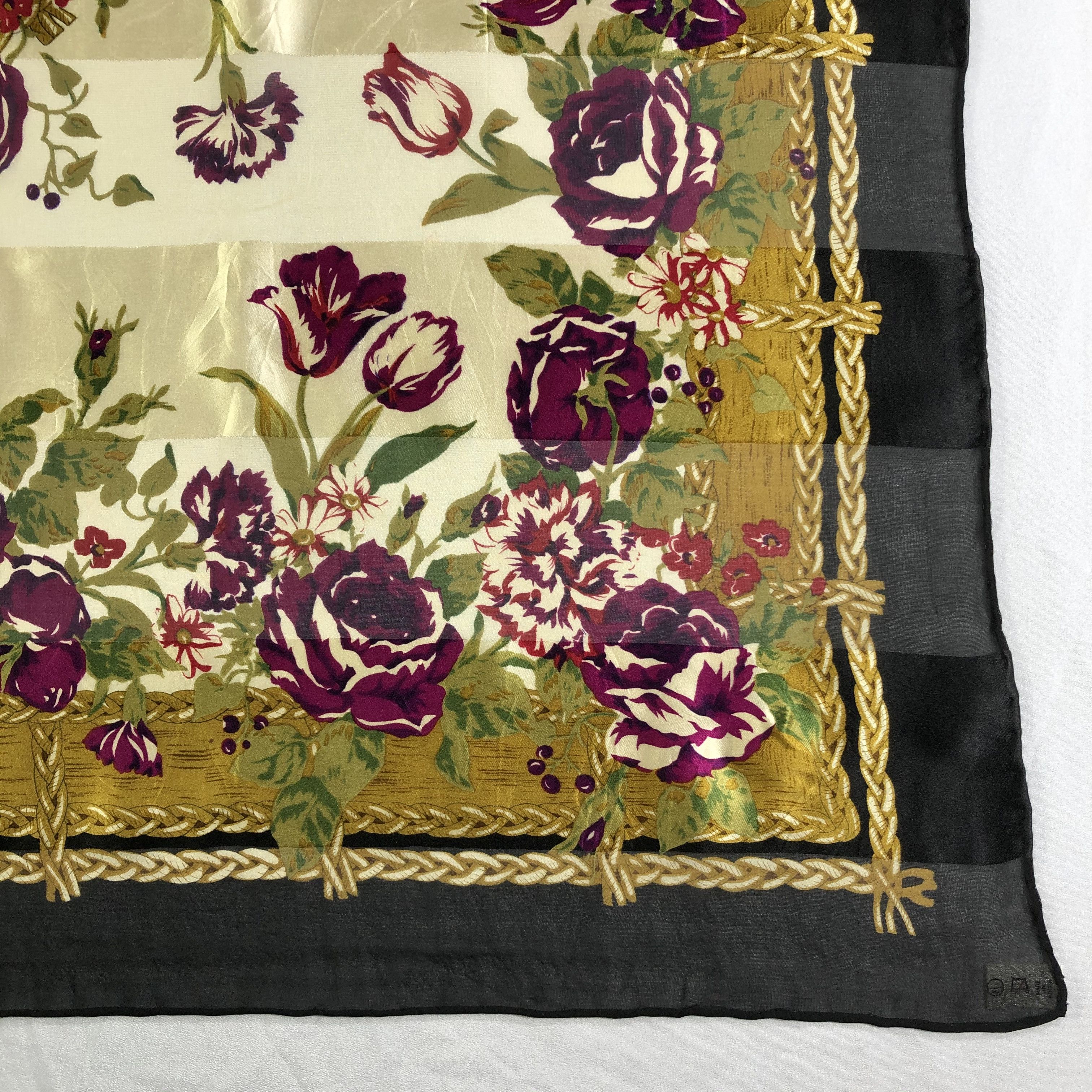 Vintage Vintage Silk Scarf Size ONE SIZE - 4 Thumbnail