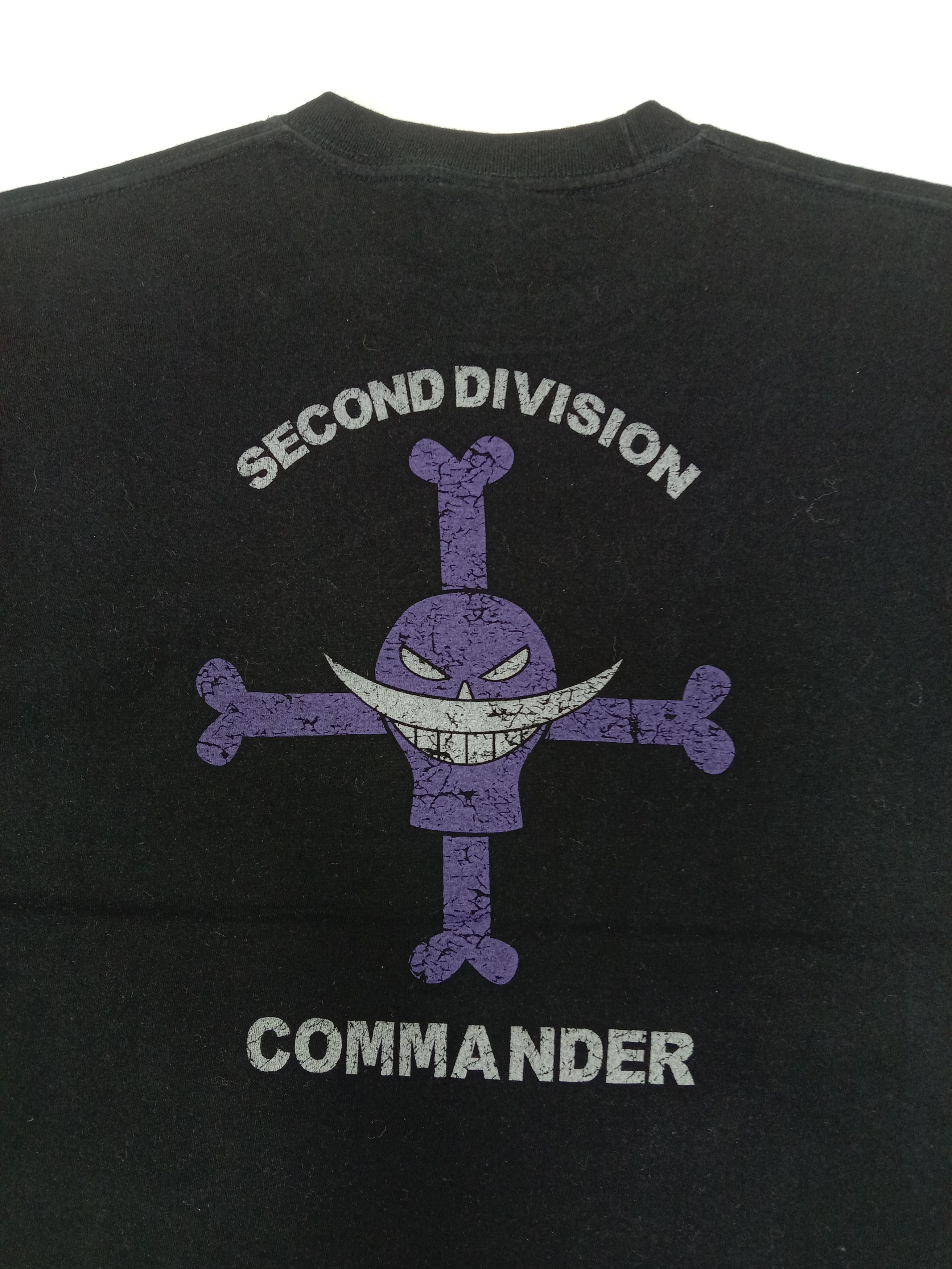 Anime Vintage One Piece Second Division Commander T Shirt Size US L / EU 52-54 / 3 - 2 Thumbnail