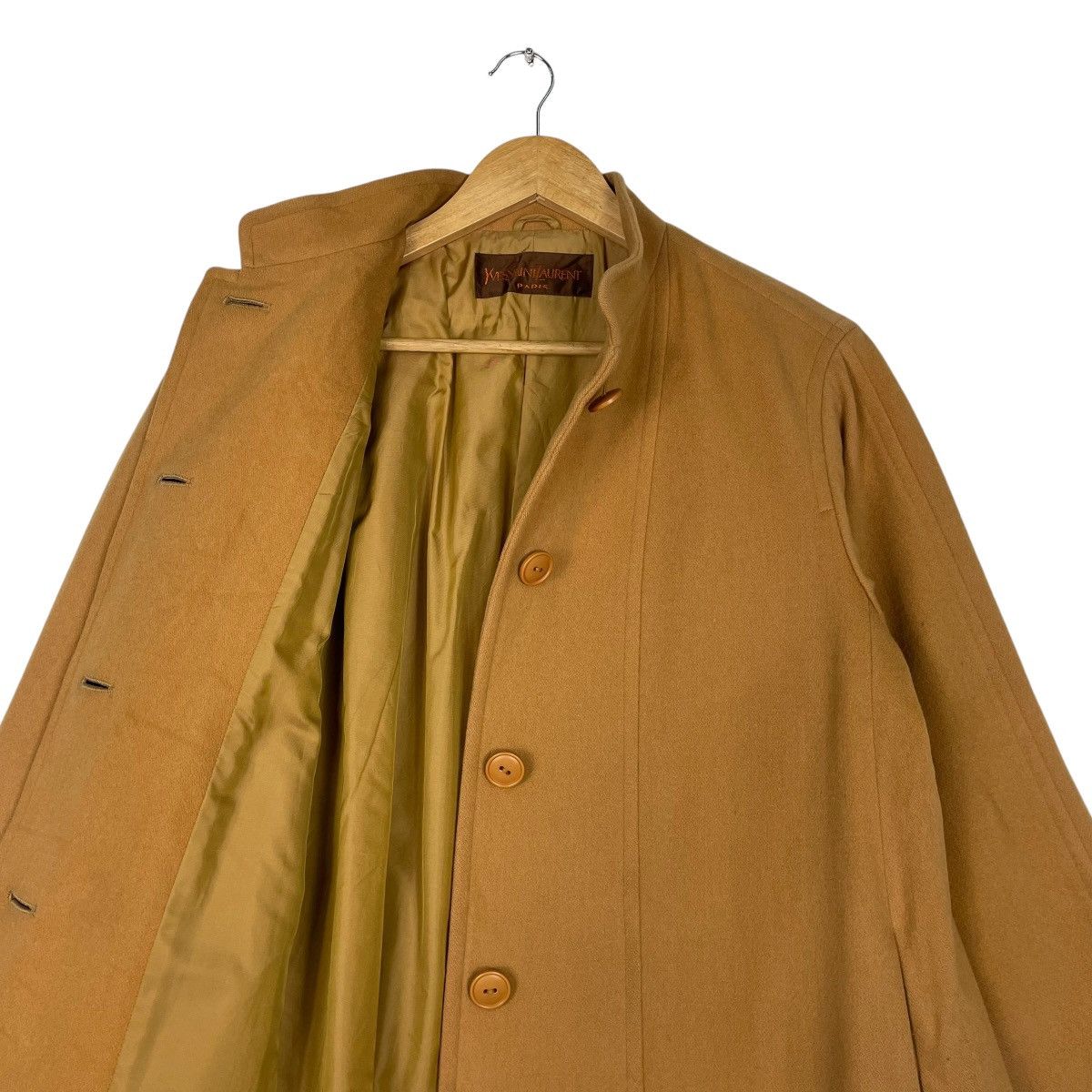 Vintage × Yves Saint Laurent 💥YVES SAINT LAURENT RICH BROWN LONG COAT Size US M / EU 48-50 / 2 - 11 Thumbnail
