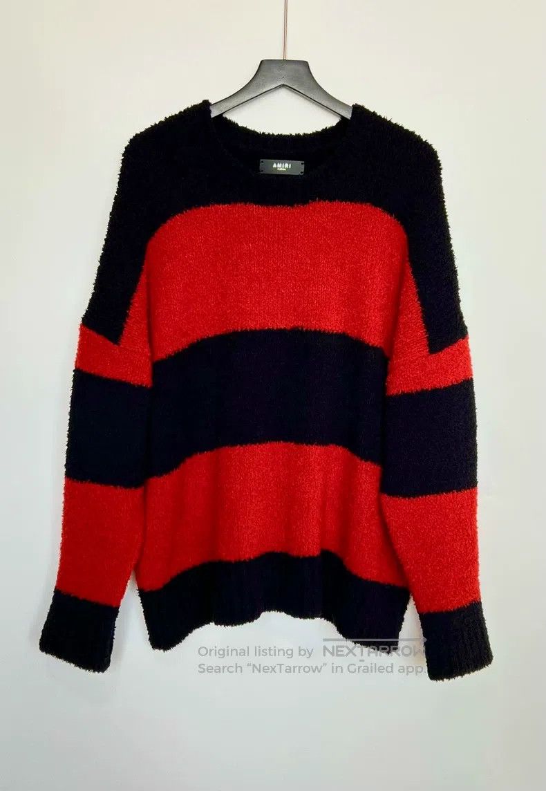 Amiri Amiri Teddy Black and Red Striped Sweater Size US XS / EU 42 / 0 - 1 Thumbnail