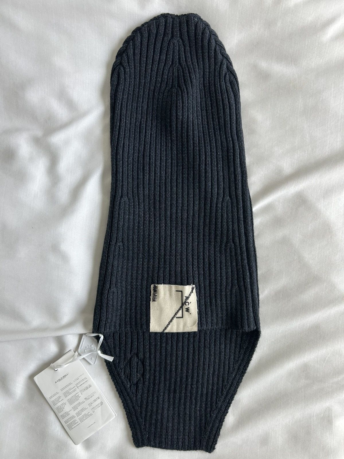 A-COLD-WALL* A Cold Wall Logo Knit Balaclava Wool ACW Size ONE SIZE - 5 Thumbnail
