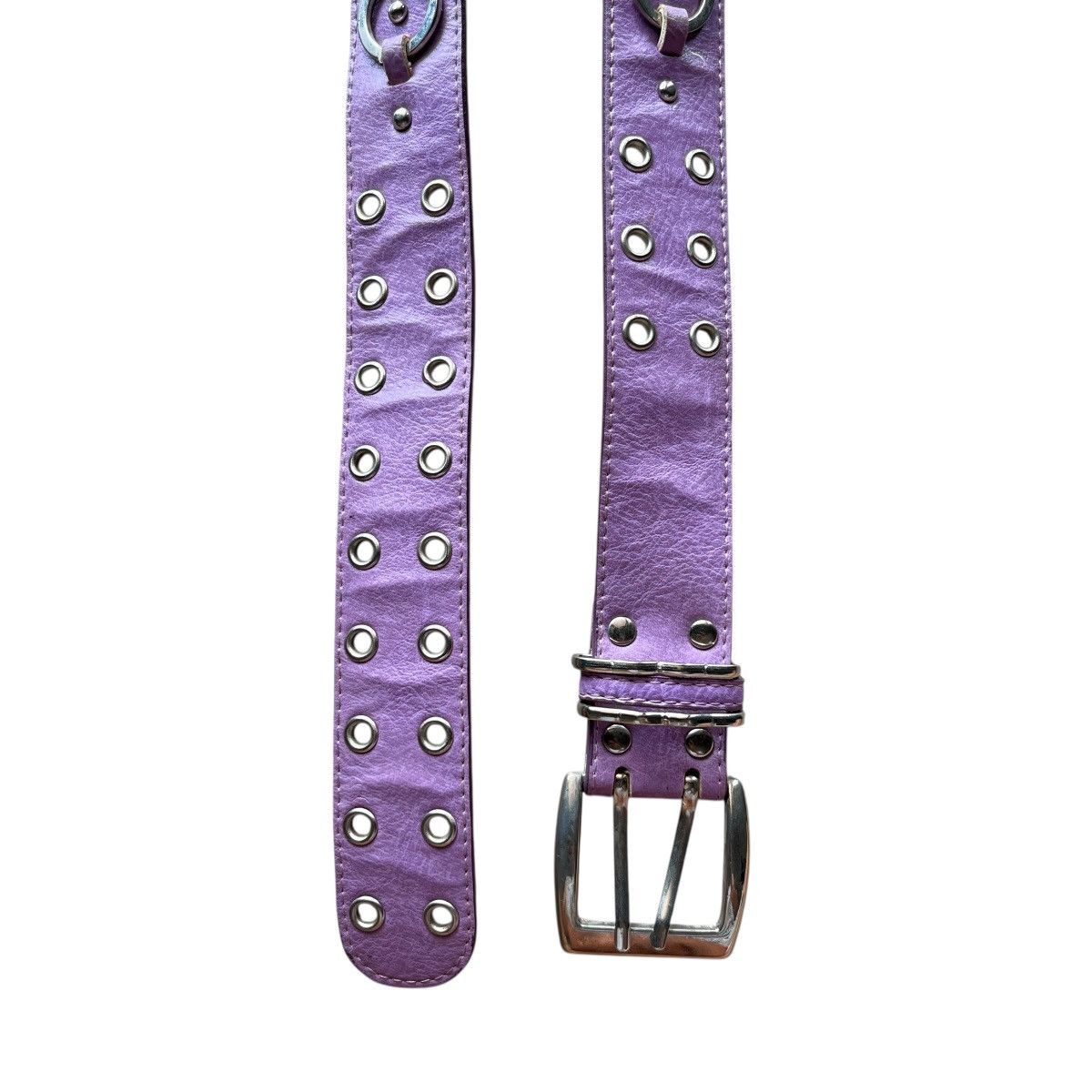 Japanese Brand Japanese Double Grommet Ring Studded Belt Size 30 - 3 Thumbnail