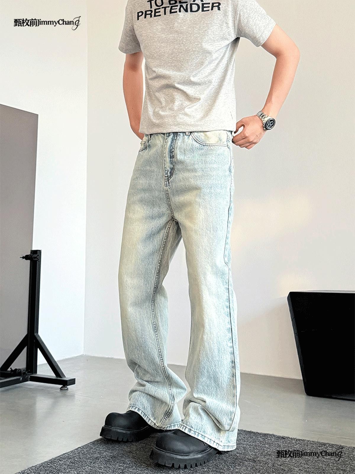 Other Light Wash Flared Jeans Size US 30 / EU 46 - 6 Thumbnail