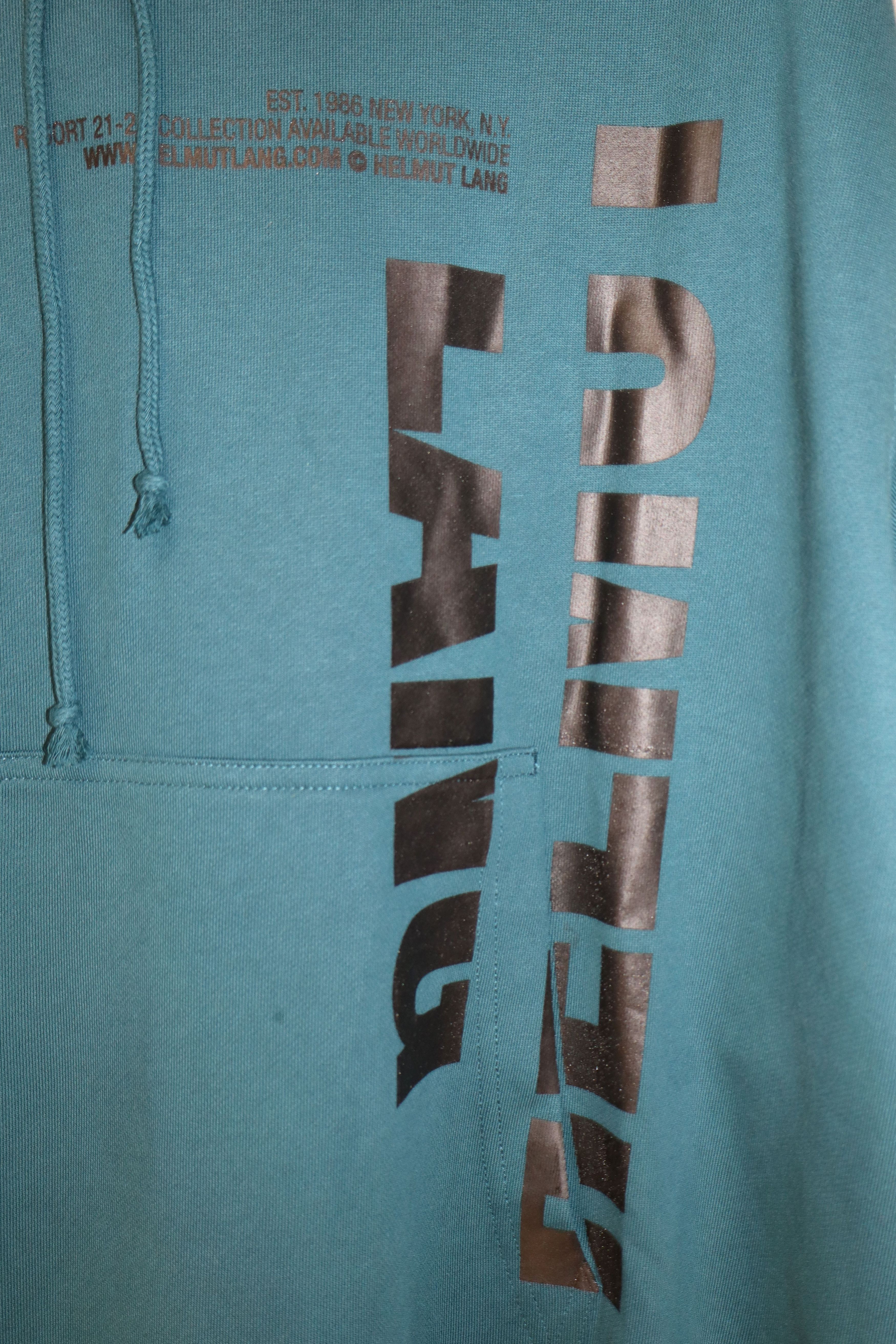Helmut Lang Logo print hoodie Size US XL / EU 56 / 4 - 7 Thumbnail