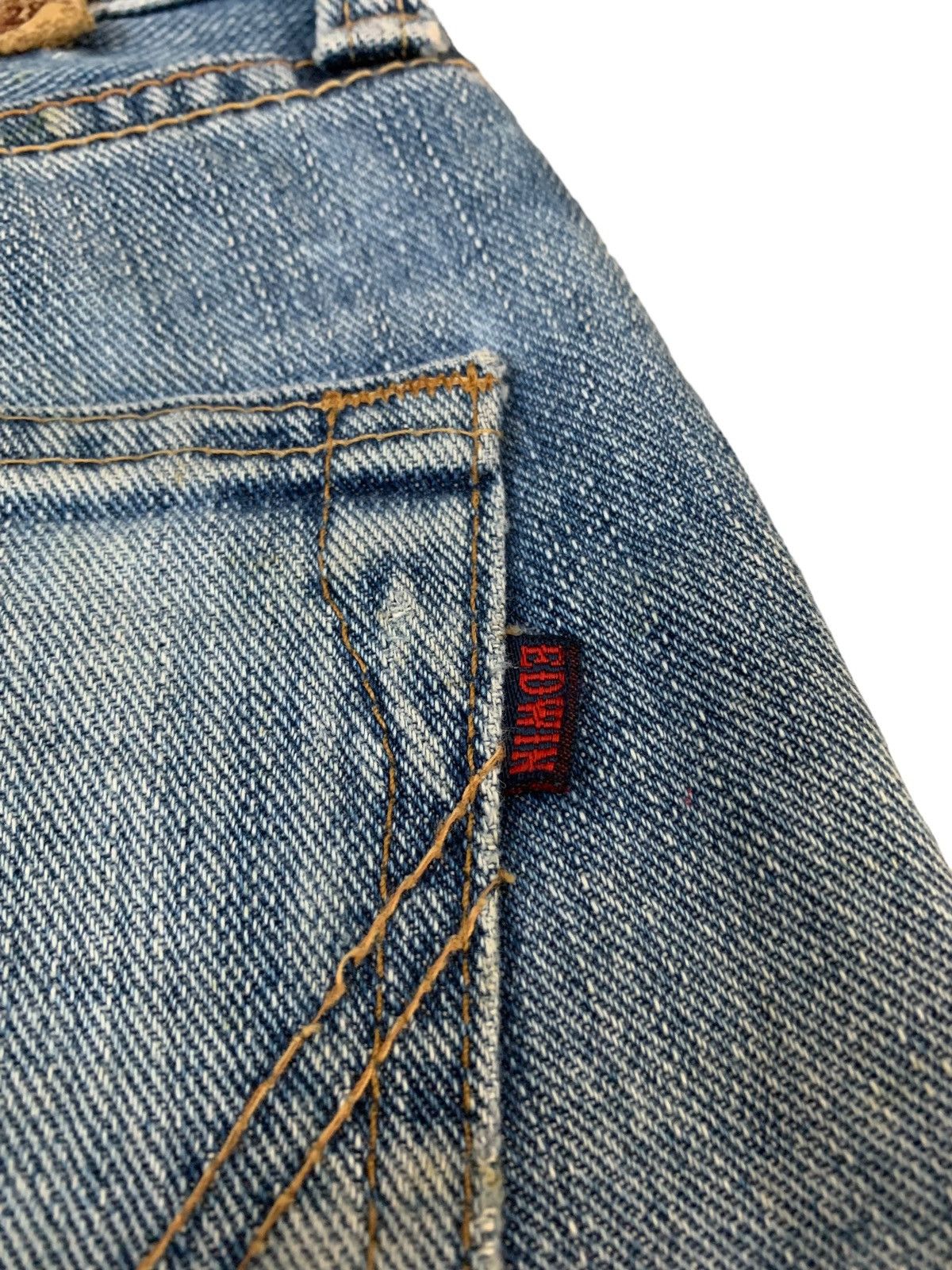 Edwin × Japanese Brand Edwin 403 Tapered Distressed Denim Pants (AC46) Size US 30 / EU 46 - 13 Thumbnail