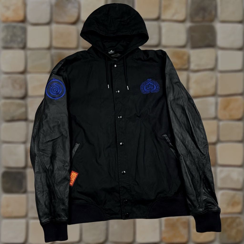 Jordan Brand VINTAGE Jordan Varsity Jacket XLT Black Chinese Year Of The Snake Air 6th Sense Size US XL / EU 56 / 4 - 1 Thumbnail
