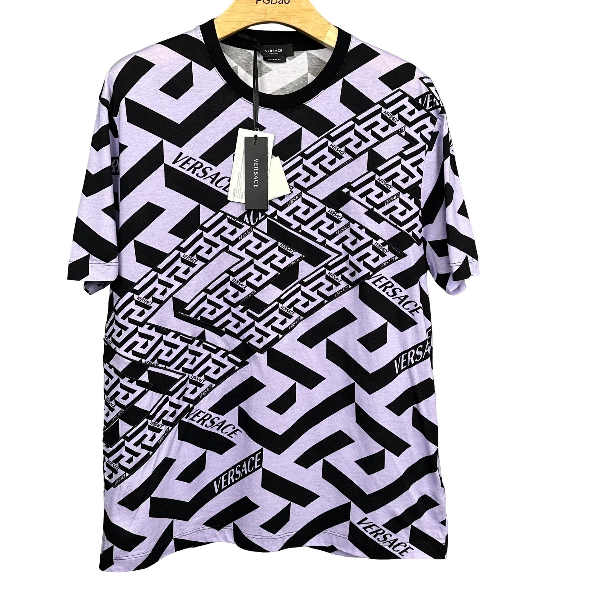 Versace Versace Greca Pattern All-Over Print T-Shirt L Size US L / EU 52-54 / 3 - 1 Thumbnail