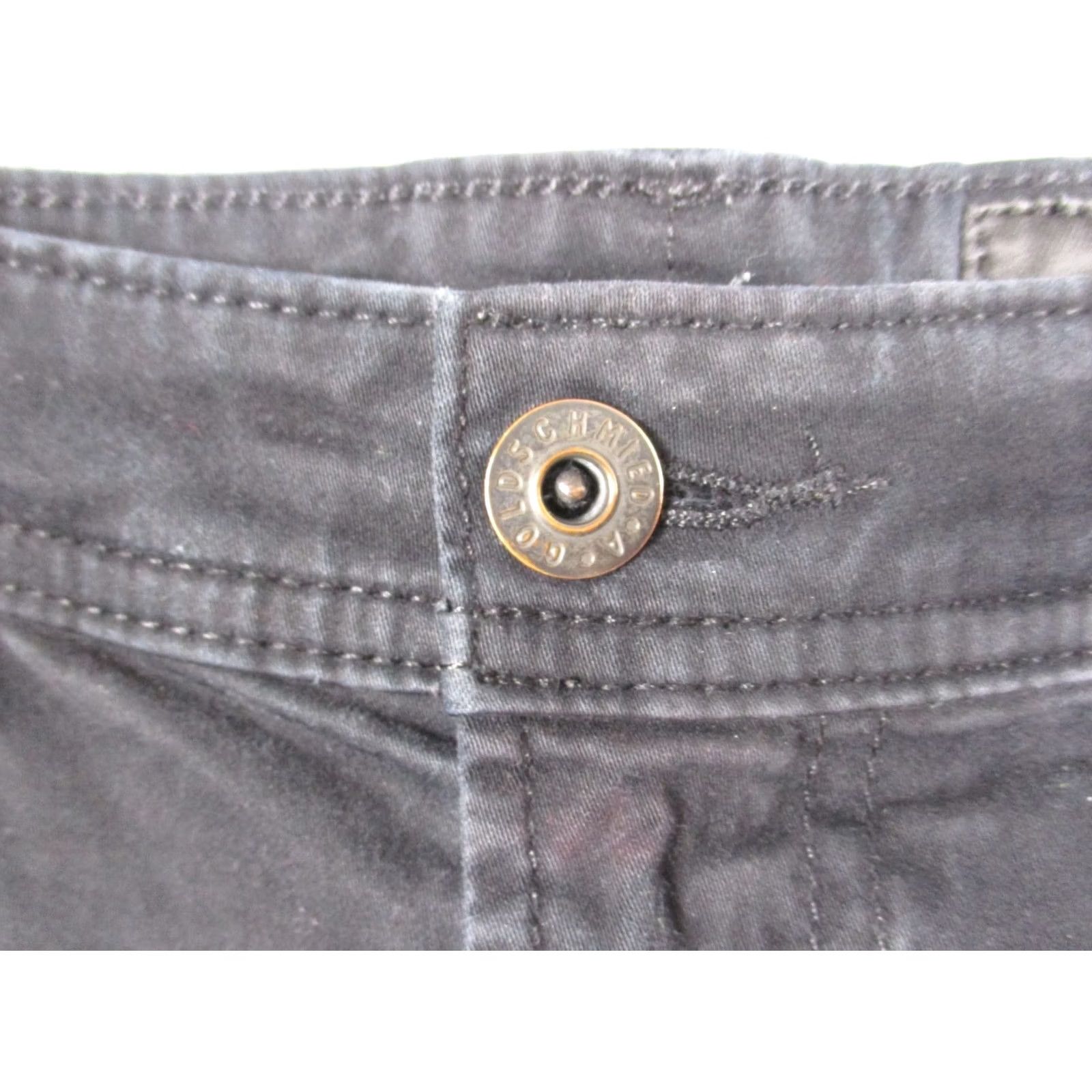 Vintage AG Adriano Goldschmied The Tellis Pants Mens 32x34 Black Slim Chino 5-Pocket Logo USA Modern Blokecore Size US 32 / EU 48 - 3 Thumbnail