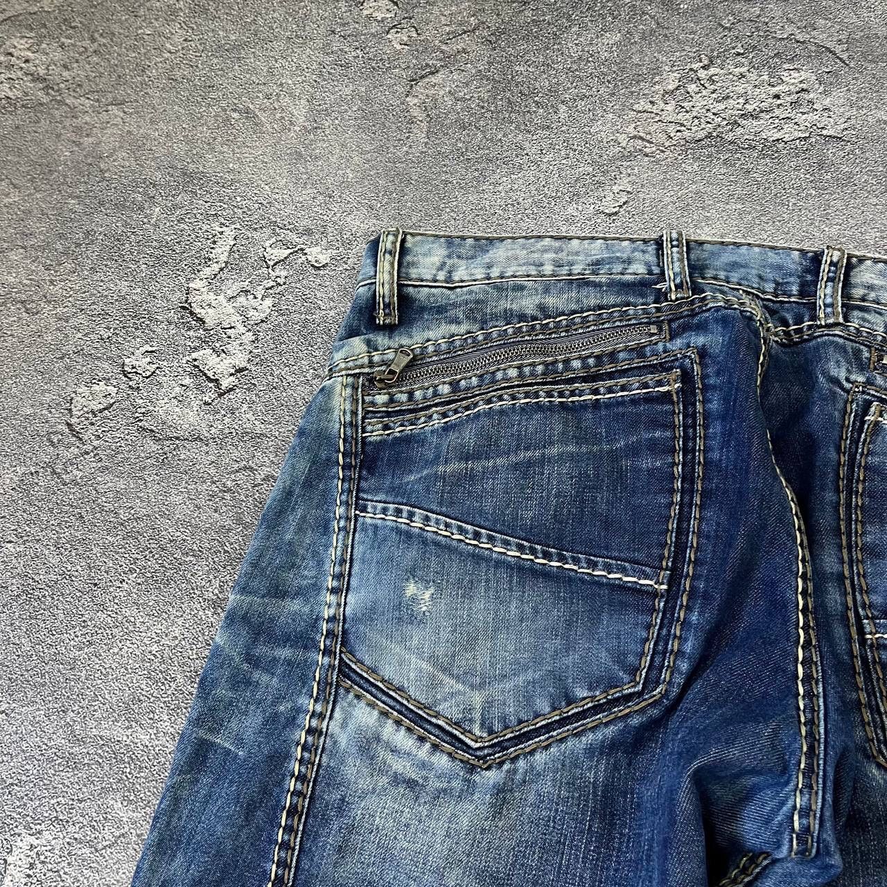 Vintage CIPO BAXX Vintage Mens Rapper Distressed Light Blue Y2K Size US 34 / EU 50 - 4 Thumbnail
