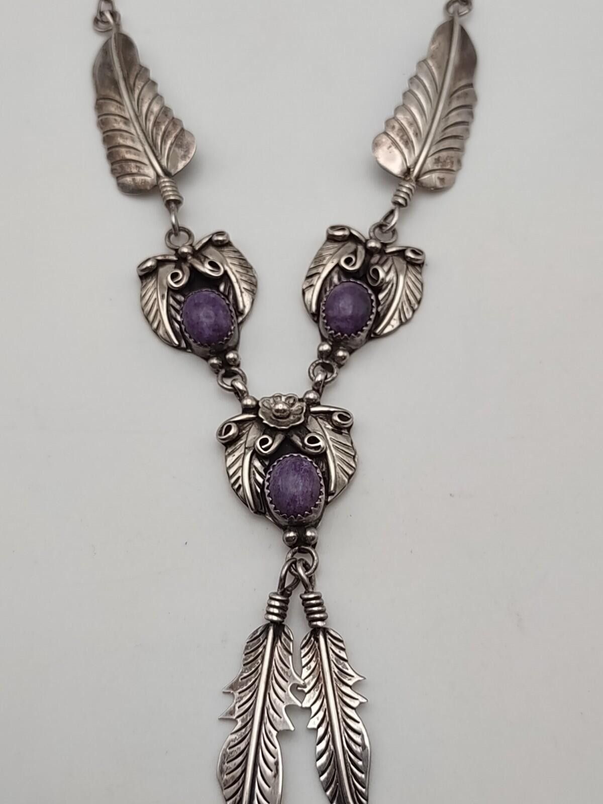 The Unbranded Brand VTG Navajo Sterling Charoite Set Jayson Livingston Size ONE SIZE - 3 Thumbnail