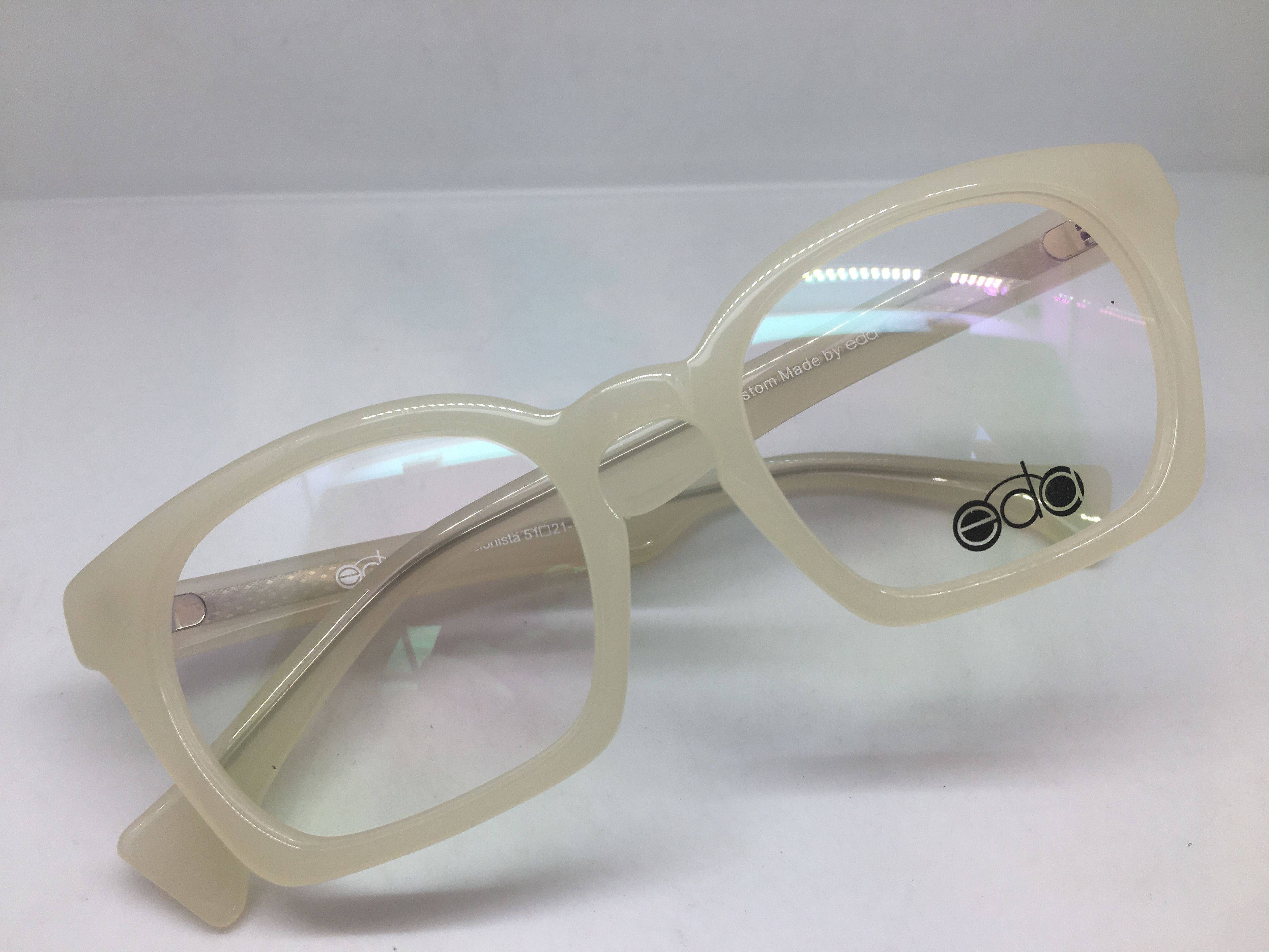 Other eda Recessionista Ivory White Eyeglasses Frame Size ONE SIZE - 5 Thumbnail