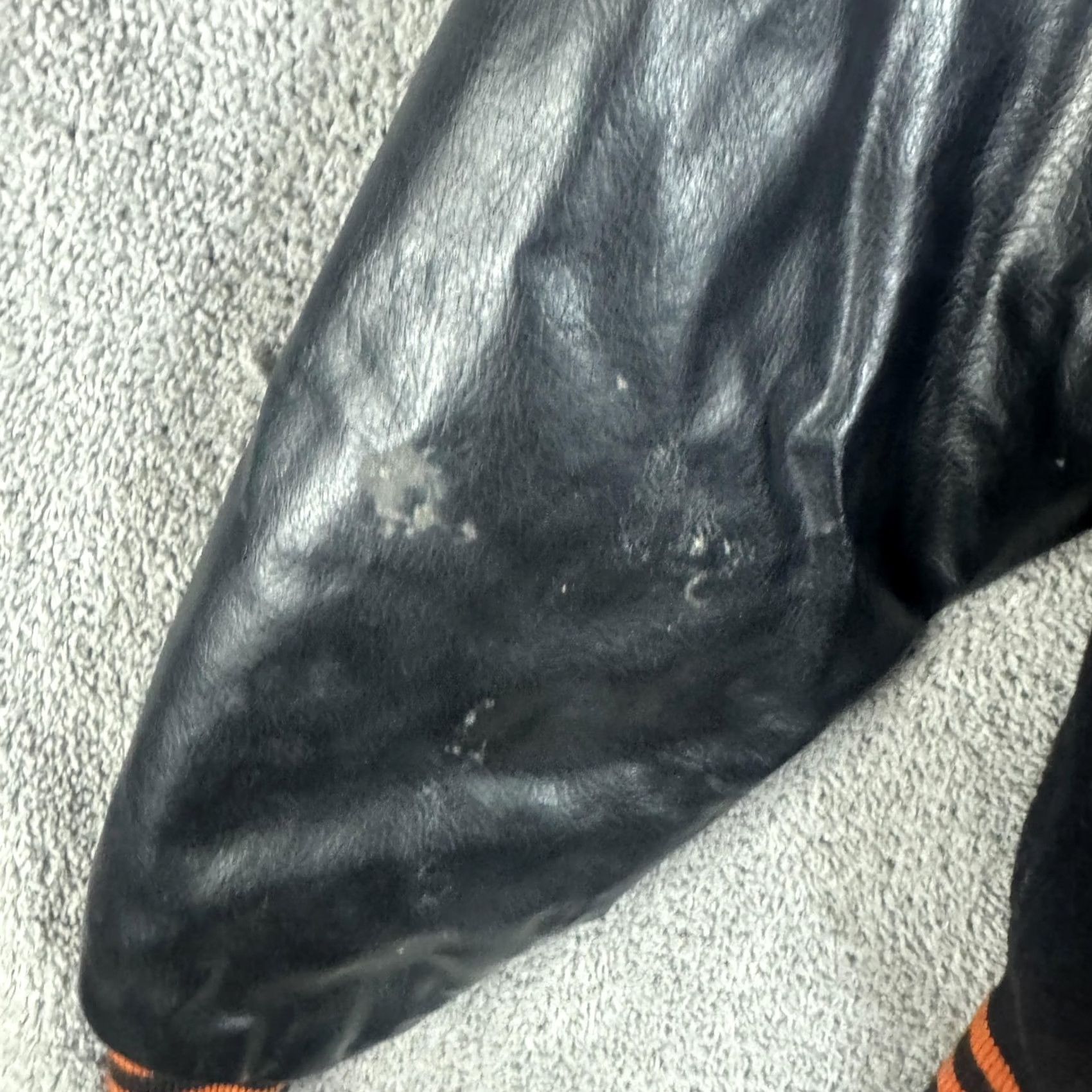 Vintage VINTAGE Teens Small Black Wool Leather Band UIL 70s Letterman Varsity Jacket Men/Women? Size US S / EU 44-46 / 1 - 4 Thumbnail