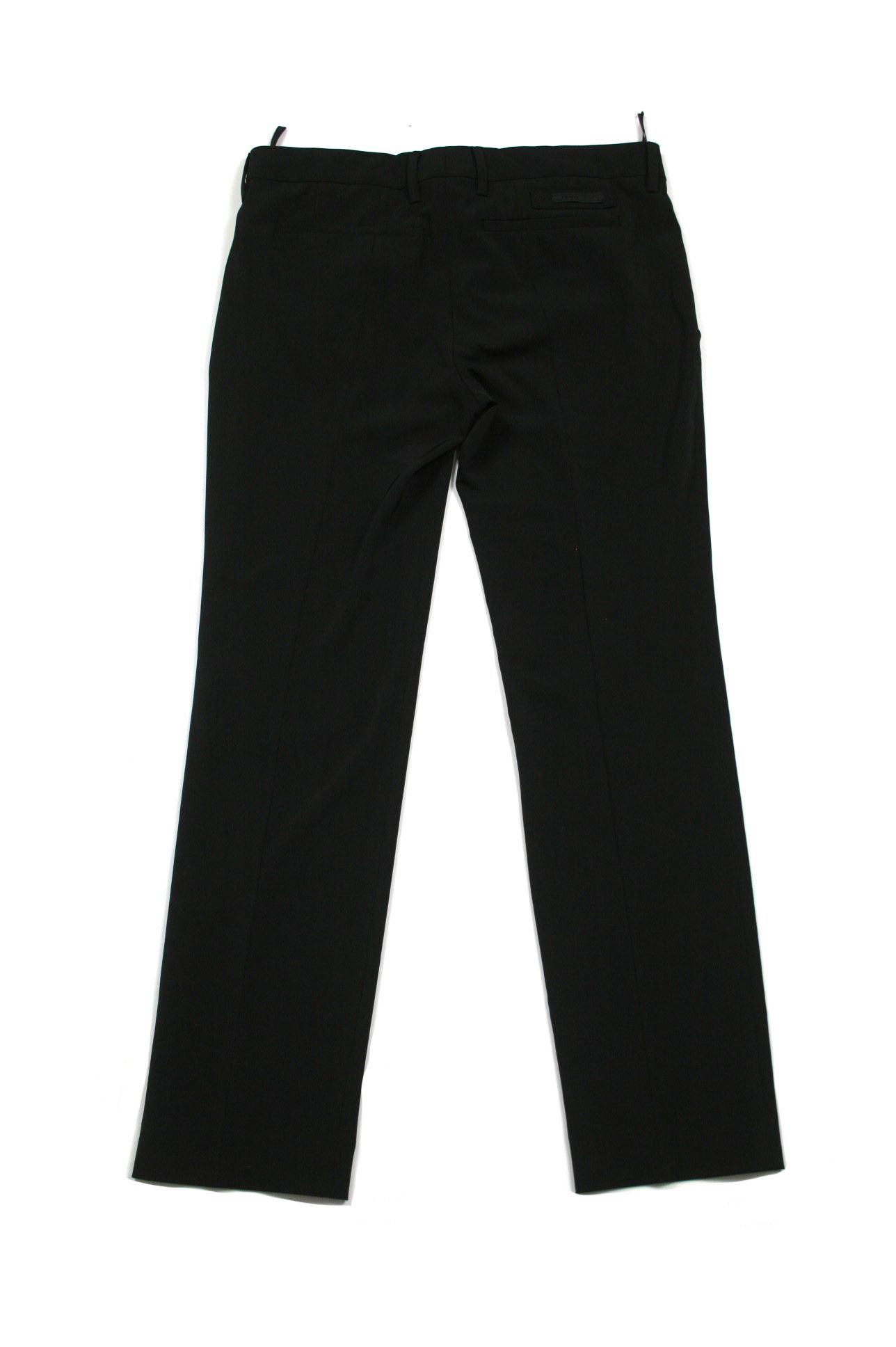 Prada 2014 Mainline Black Tab Logo Polyester Pants Size 27" / US 4 / IT 40 - 2 Thumbnail