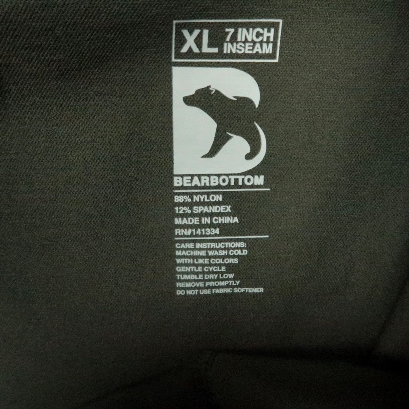 Olive Bearbottom Shorts Mens XL Olive Green Performance 7" Chino Nylon Spandex Pockets Regular Athletic Casual Holiday? Size US 36 / EU 52 - 5 Thumbnail