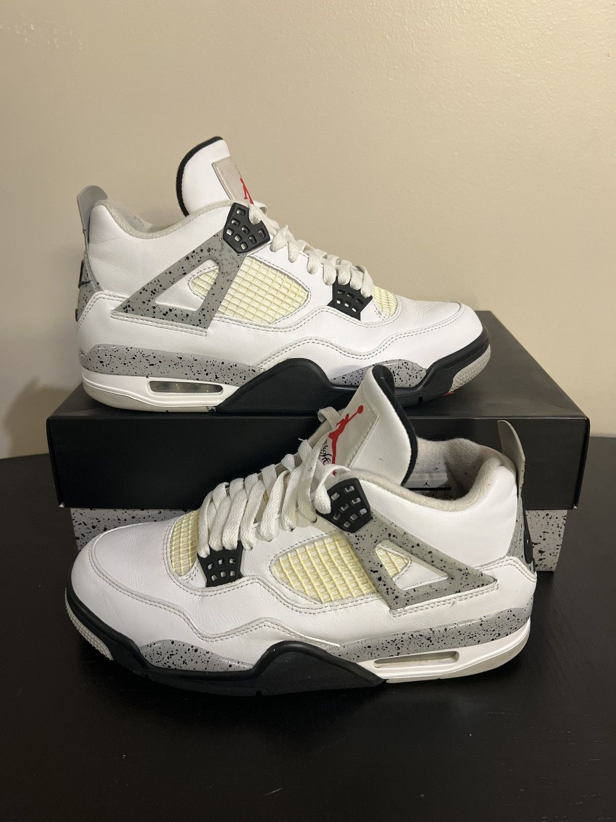 jordan 4 white black cement