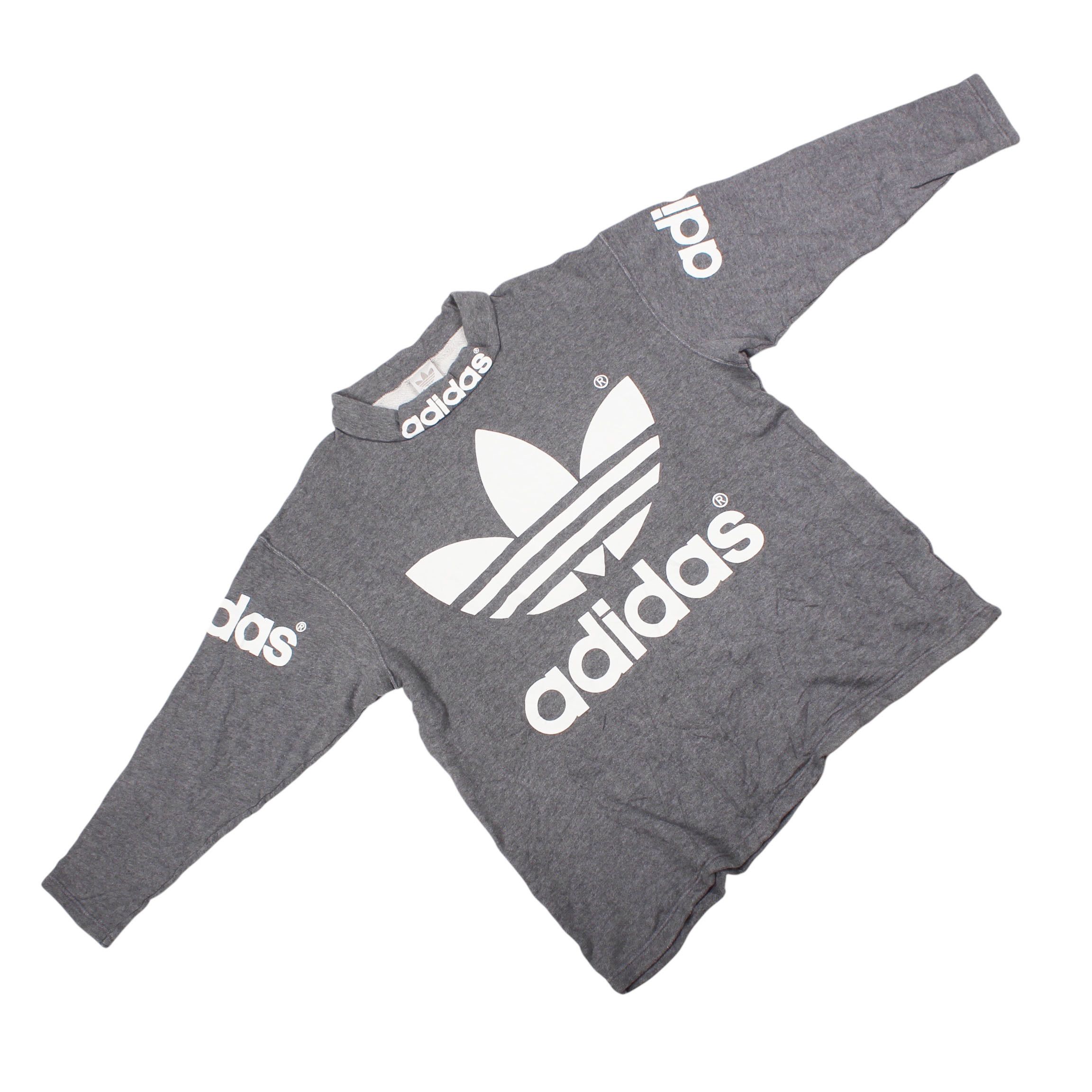 Adidas Adidas Trefoil Big Logo Sweatshirt Retro 90s Size US M / EU 48-50 / 2 - 2 Thumbnail