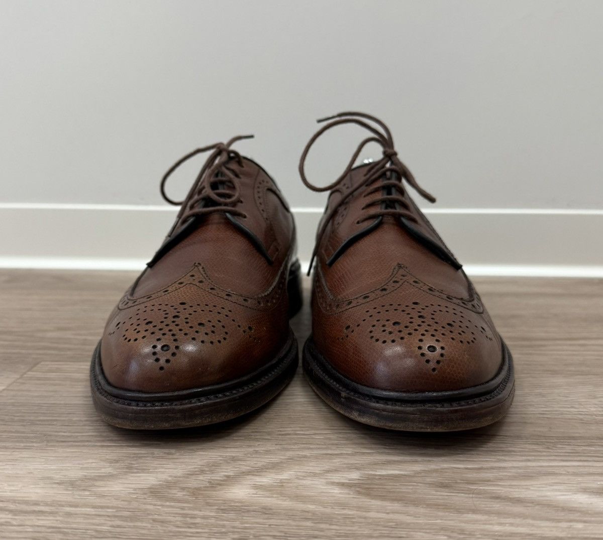 Yanko Design Yanko Espana Brown Leather Brogue Shoes Size US 11 / EU 44 - 3 Thumbnail
