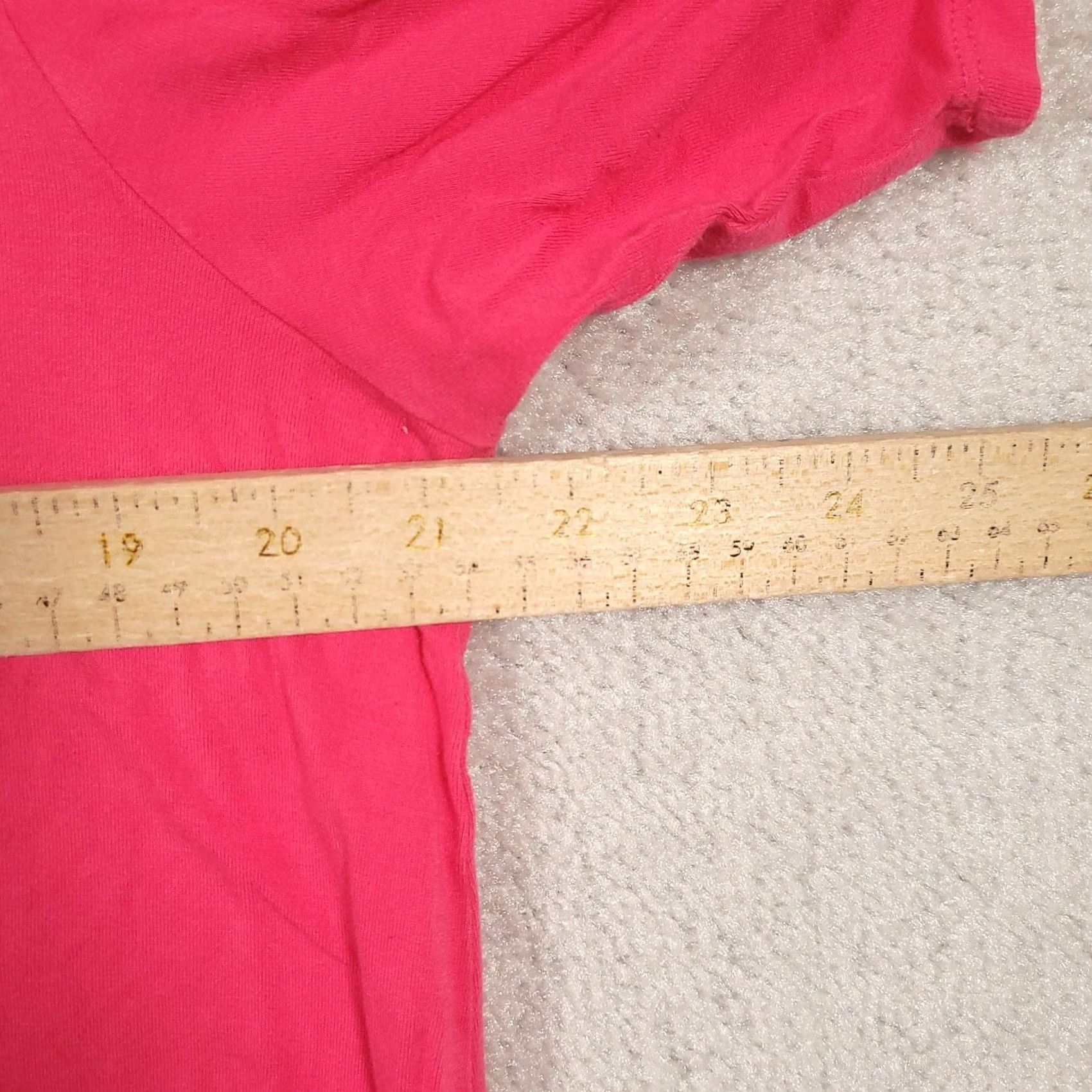 Vintage Chicos 2 Knit Top Pink Asymmetrical Hem Knit Lace Trim Short Sleeve Large Blouse Shirt Womens Vintage No Size L / US 10 / IT 46 - 4 Thumbnail