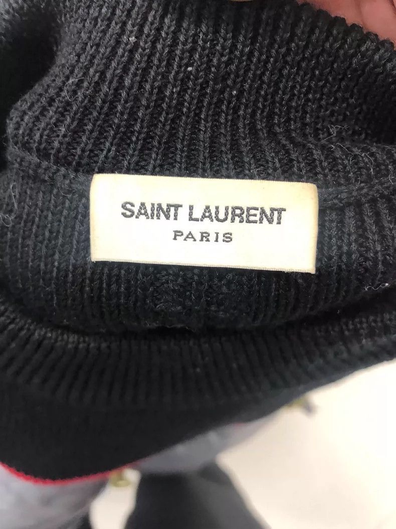 Saint Laurent Paris SLP Striped Sweater with Button Details-2507 Size US L / EU 52-54 / 3 - 9 Thumbnail