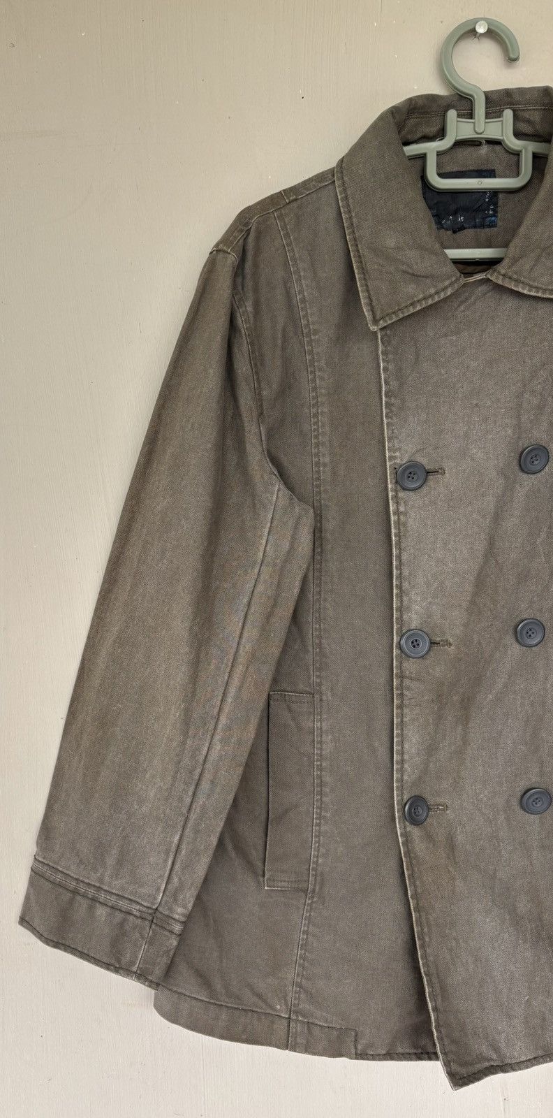 Japanese Brand Japanese Spec Outfitter Double Breasted Coat Denim Jacket Size US M / EU 48-50 / 2 - 2 Thumbnail