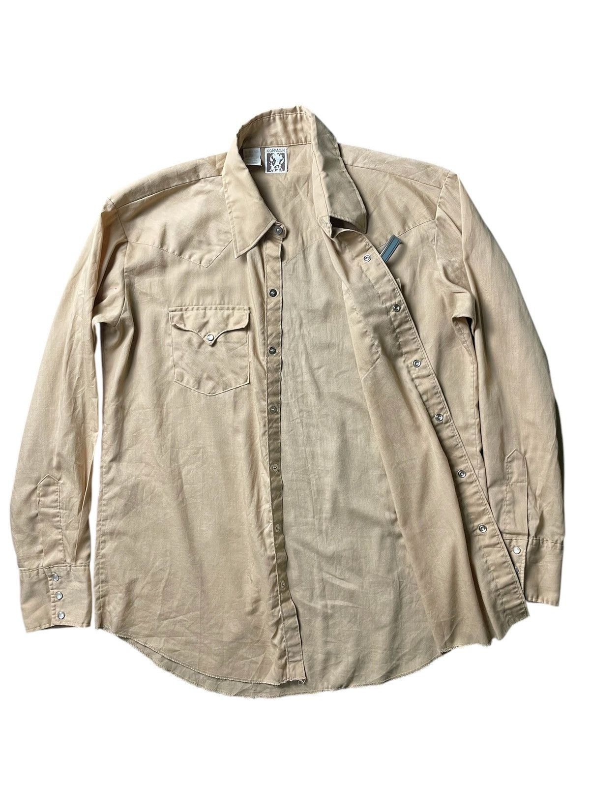 Cowboy Equipment × Vintage Oversize Cowboy Style Button Up : Karman : Made in Usa Size US XXL / EU 58 / 5 - 8 Thumbnail
