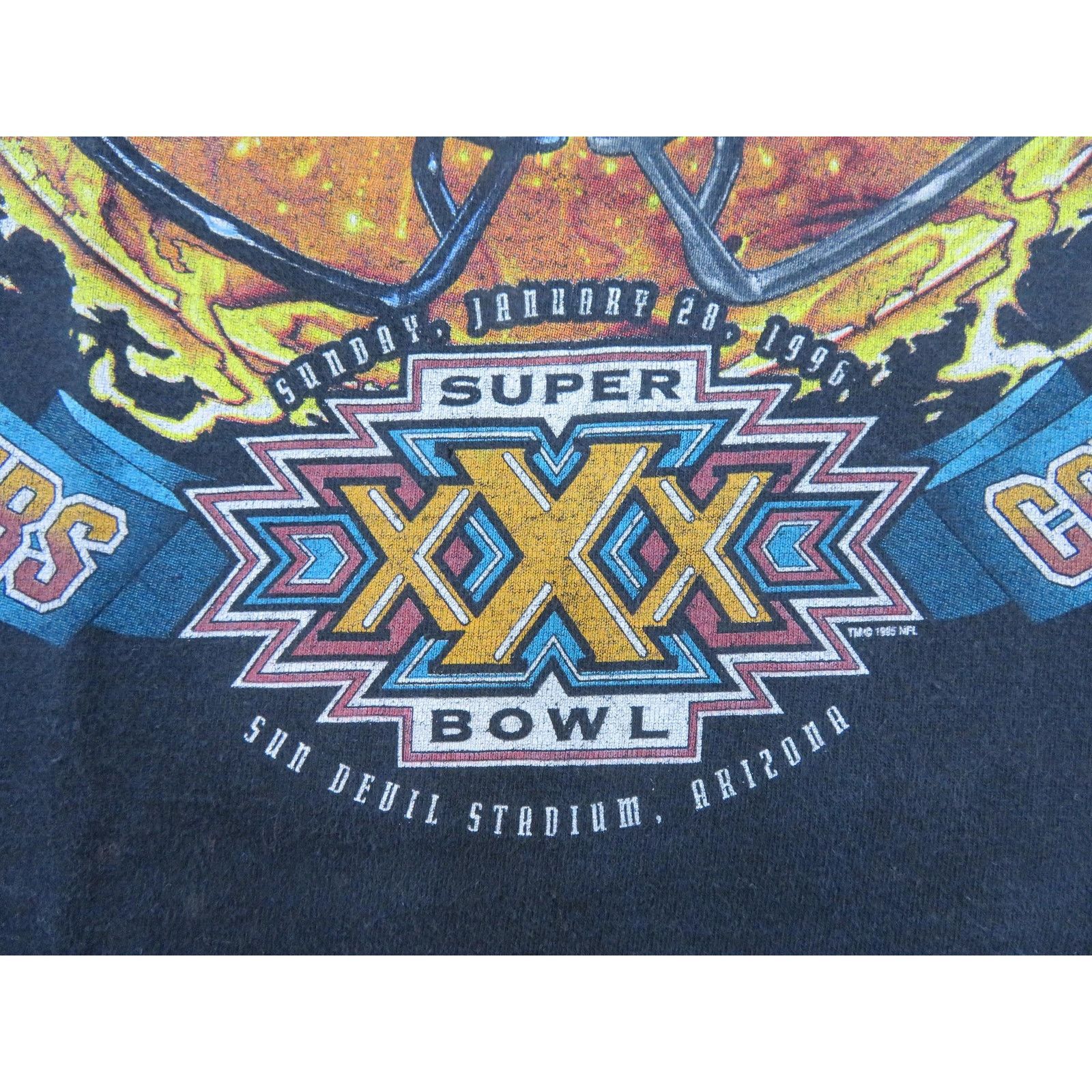 Salem Sportswear 90s Super Bowl XXX T-shirt, Dallas Cowboys vs Steelers XL Size US XL / EU 56 / 4 - 7 Thumbnail