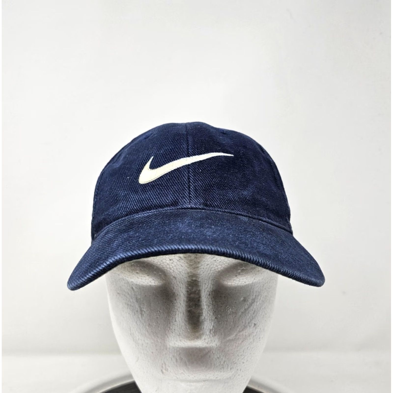 Nike VINTAGE Nike Hat Snapback Baseball Cap One Size Blue Swoosh Embroidered 90s Y2K Mens Size ONE SIZE - 2 Thumbnail