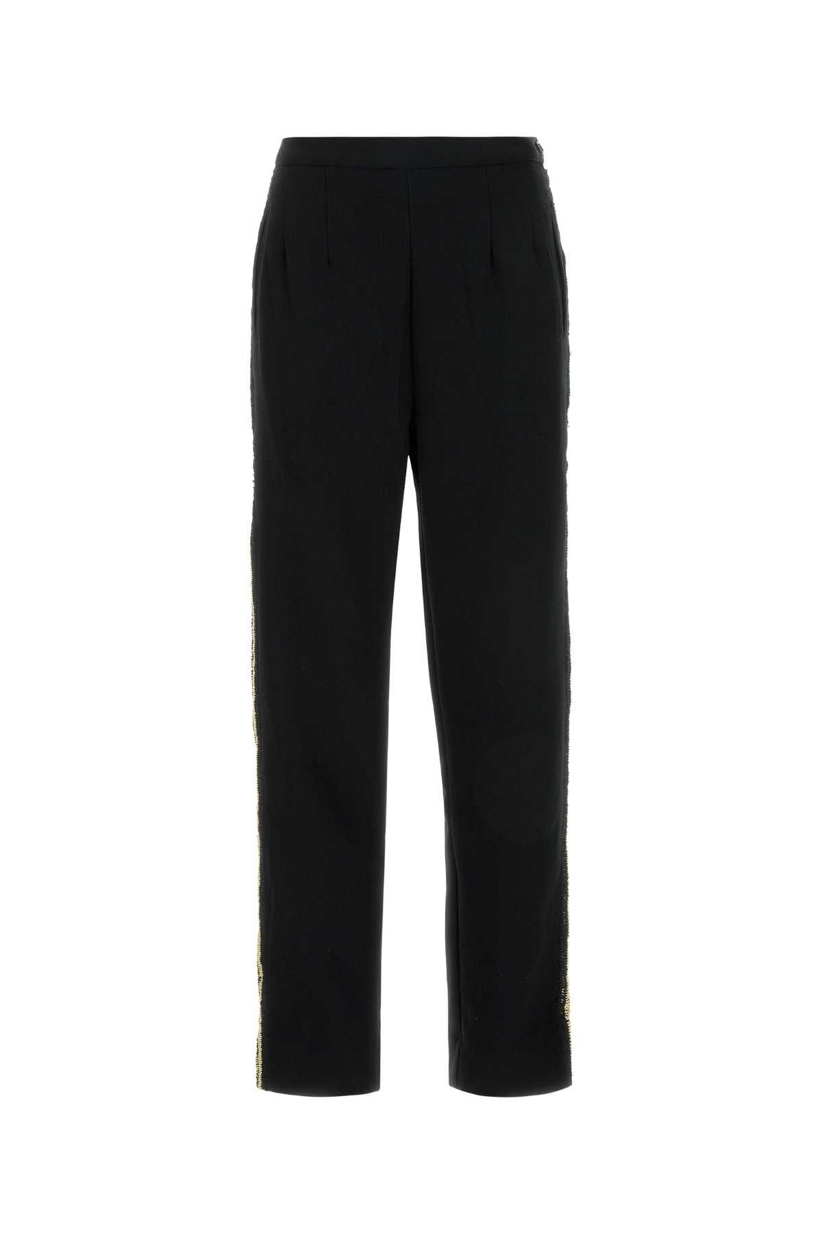 Bode Black Crepe Pant Size 26" / US 2 / IT 38 - 1 Thumbnail