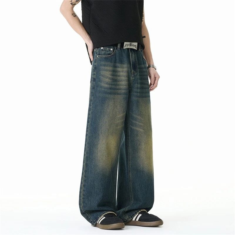 Vintage Washed Vintage Dark Blue Men's Jeans Size US 33 - 3 Thumbnail