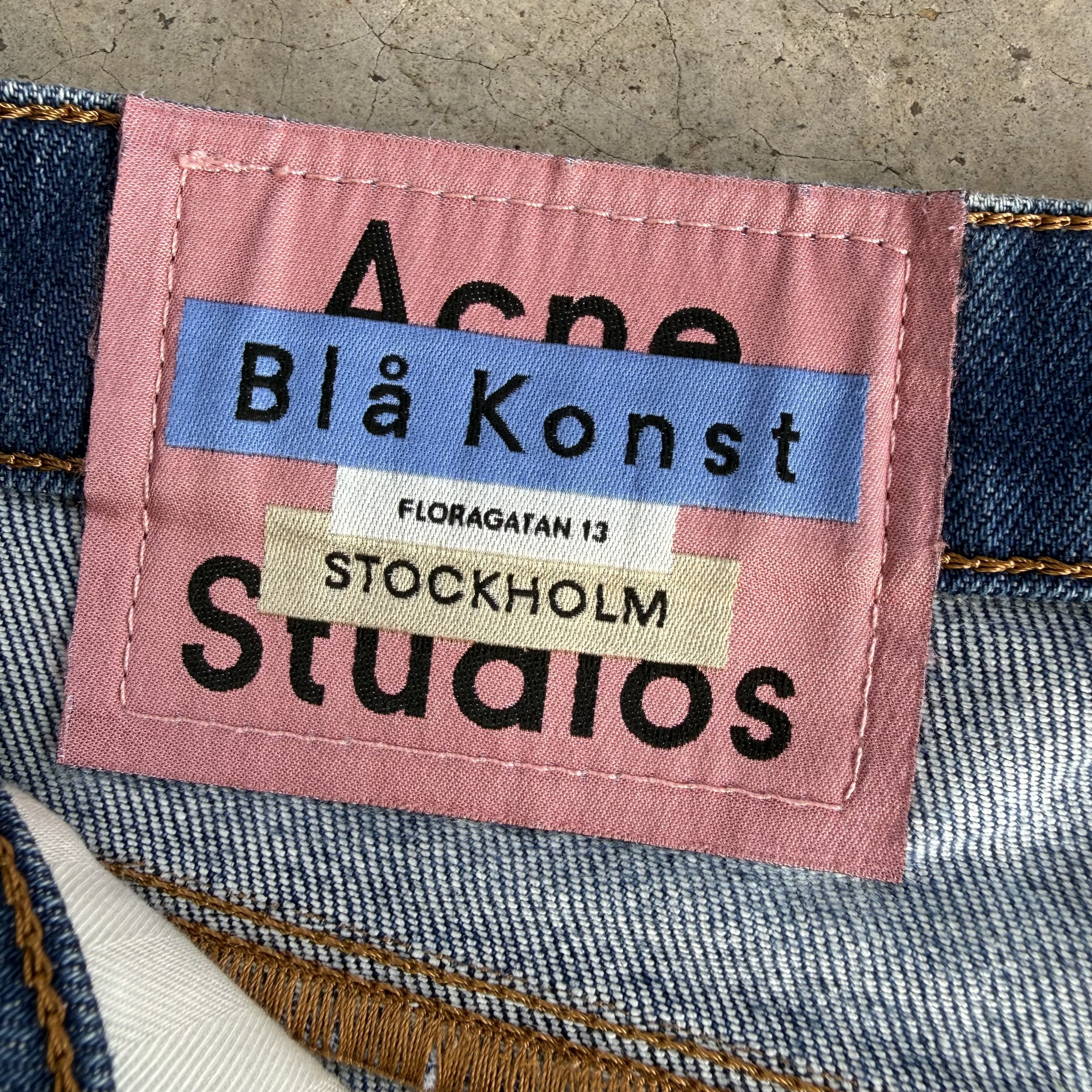Acne Studios W33 ACNE STUDIO SLIM FADED STONEWASH DENIM JEAN PANTS Size US 33 - 13 Thumbnail