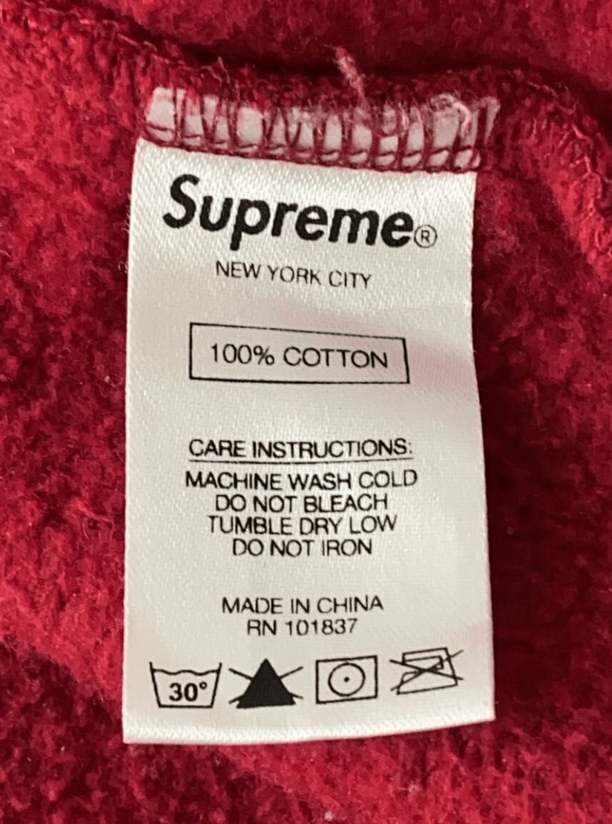 Supreme Supreme Bone Zip Up Hoodie Red Black Size US M / EU 48-50 / 2 - 9 Thumbnail