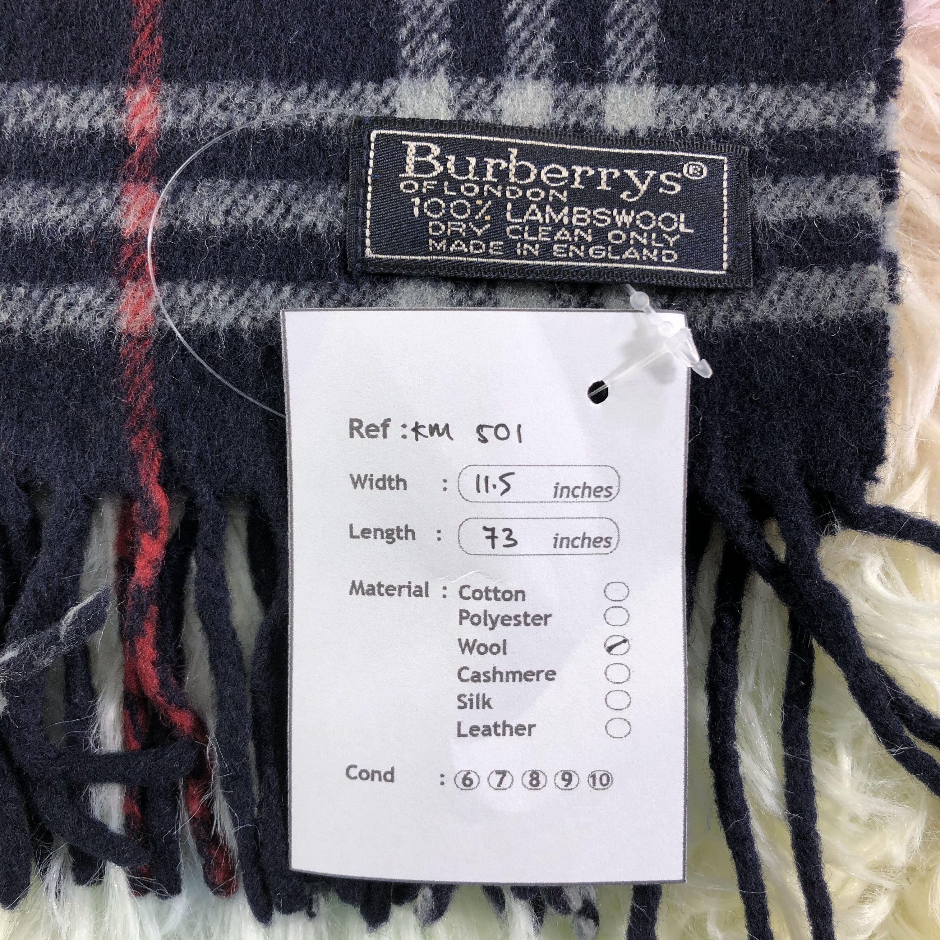 Burberry × Vintage Burberry Scarf / Muffler / Neckwear - KM501 Size ONE SIZE - 5 Thumbnail
