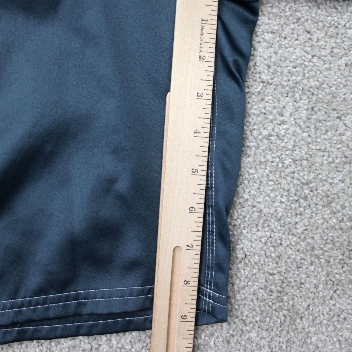 Nike Nike Swim Trunks Mens 2XL Gray/Blue Lined Polyester Drawstring 9" Inseam Bottom Shorts Size ONE SIZE - 4 Thumbnail