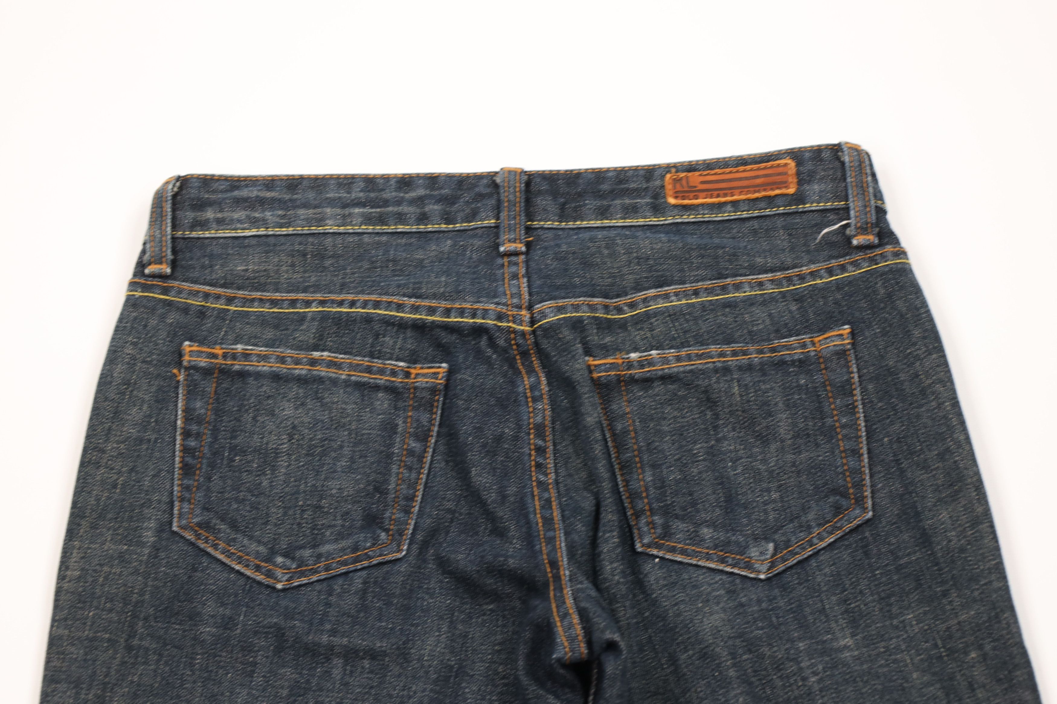 Ralph Lauren Vintage 90s Ralph Lauren Wide Leg Denim Jeans Blue Cotton Size 26" / US 2 / IT 38 - 13 Thumbnail
