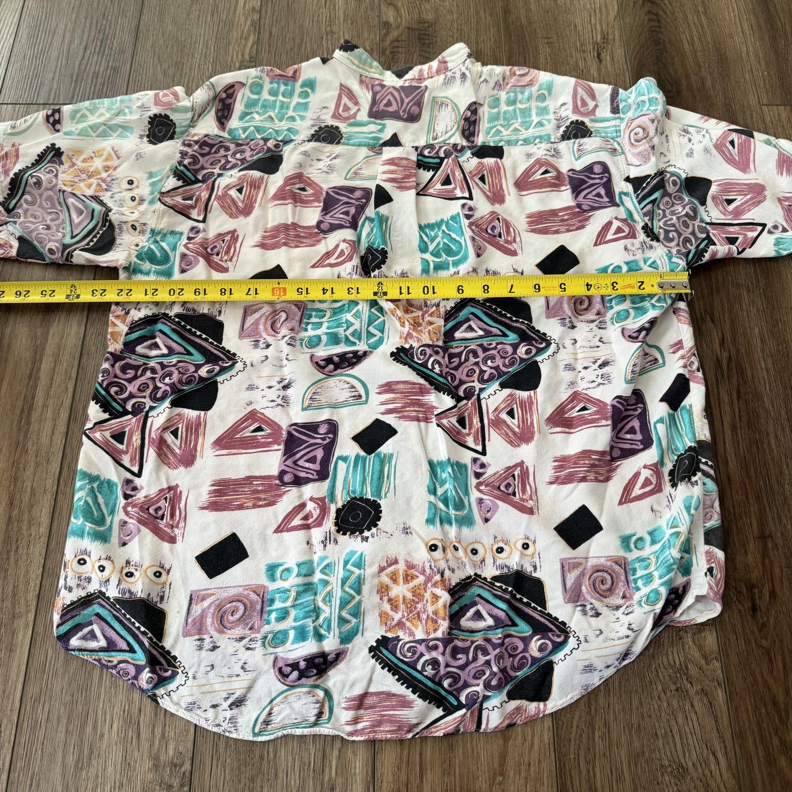 Other Vintage 90s Abstract Geometric Art Button Up Size US L / EU 52-54 / 3 - 7 Thumbnail