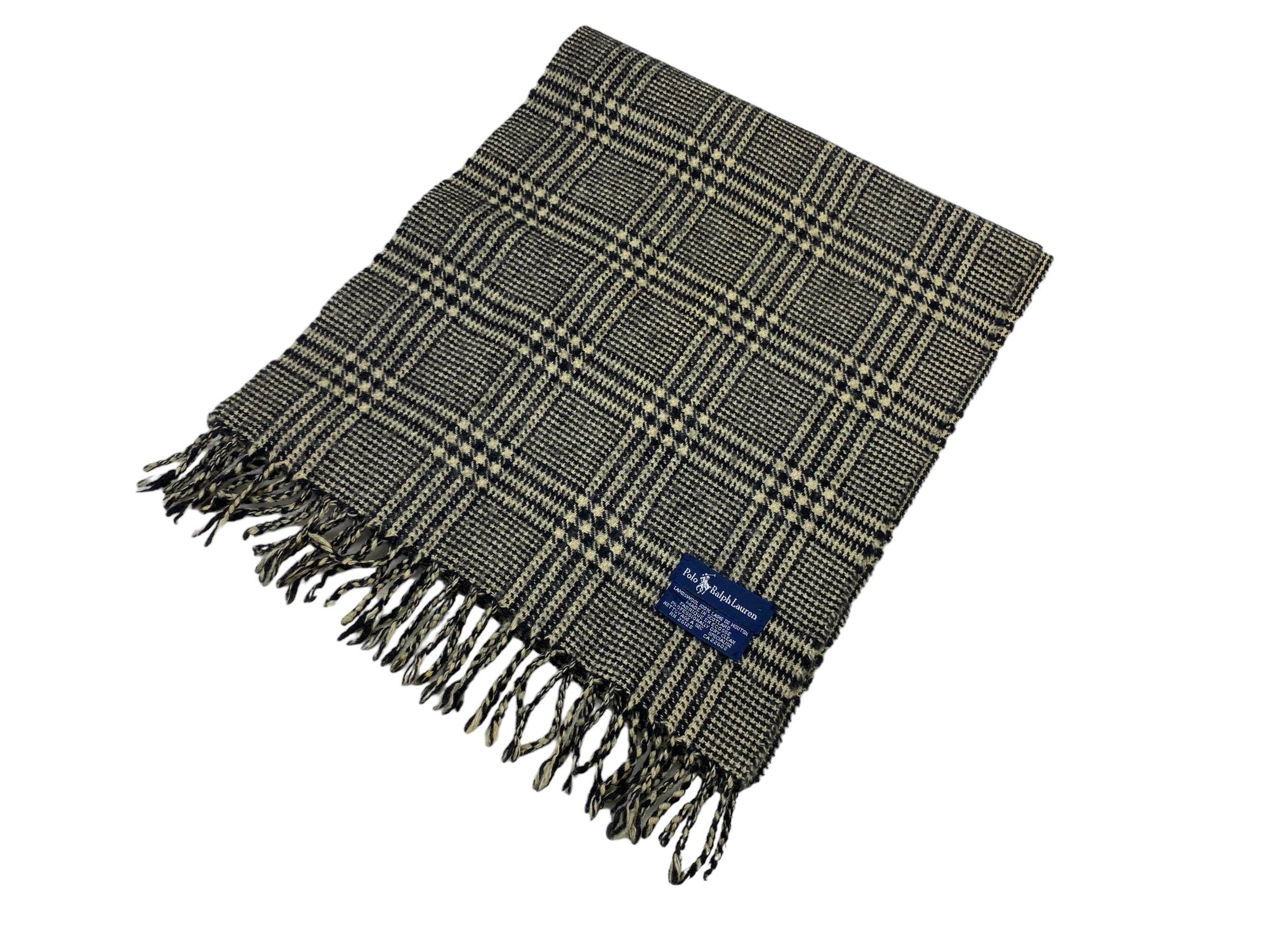 Polo Ralph Lauren × Vintage Vintage Polo Ralph Lauren Lambswool Muffler Scarf Size ONE SIZE - 4 Thumbnail