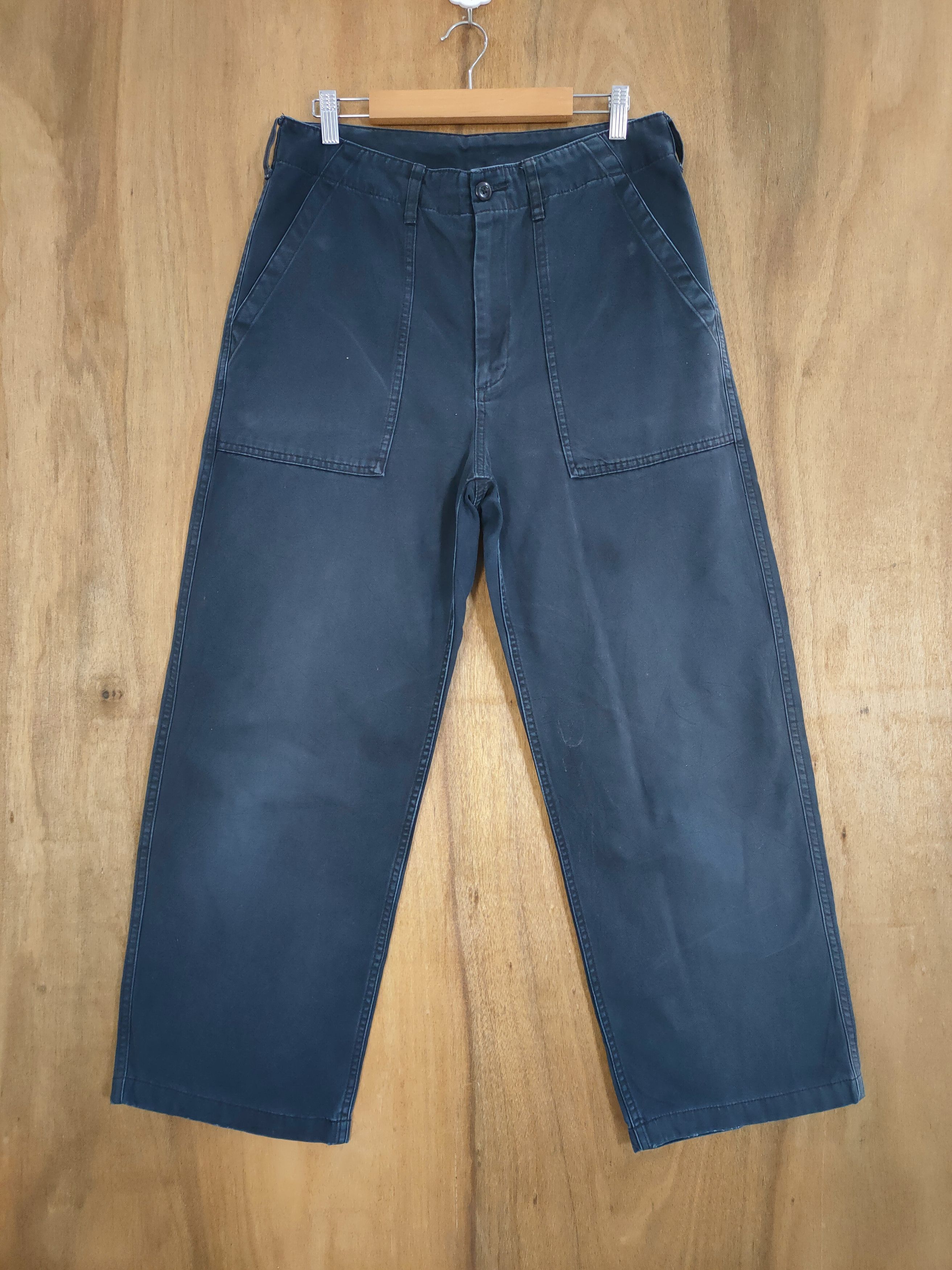 Japanese Brand JAPANESE GU DARK BLUE TROUSERS BUSH PANTS Size US 32 / EU 48 - 1 Thumbnail