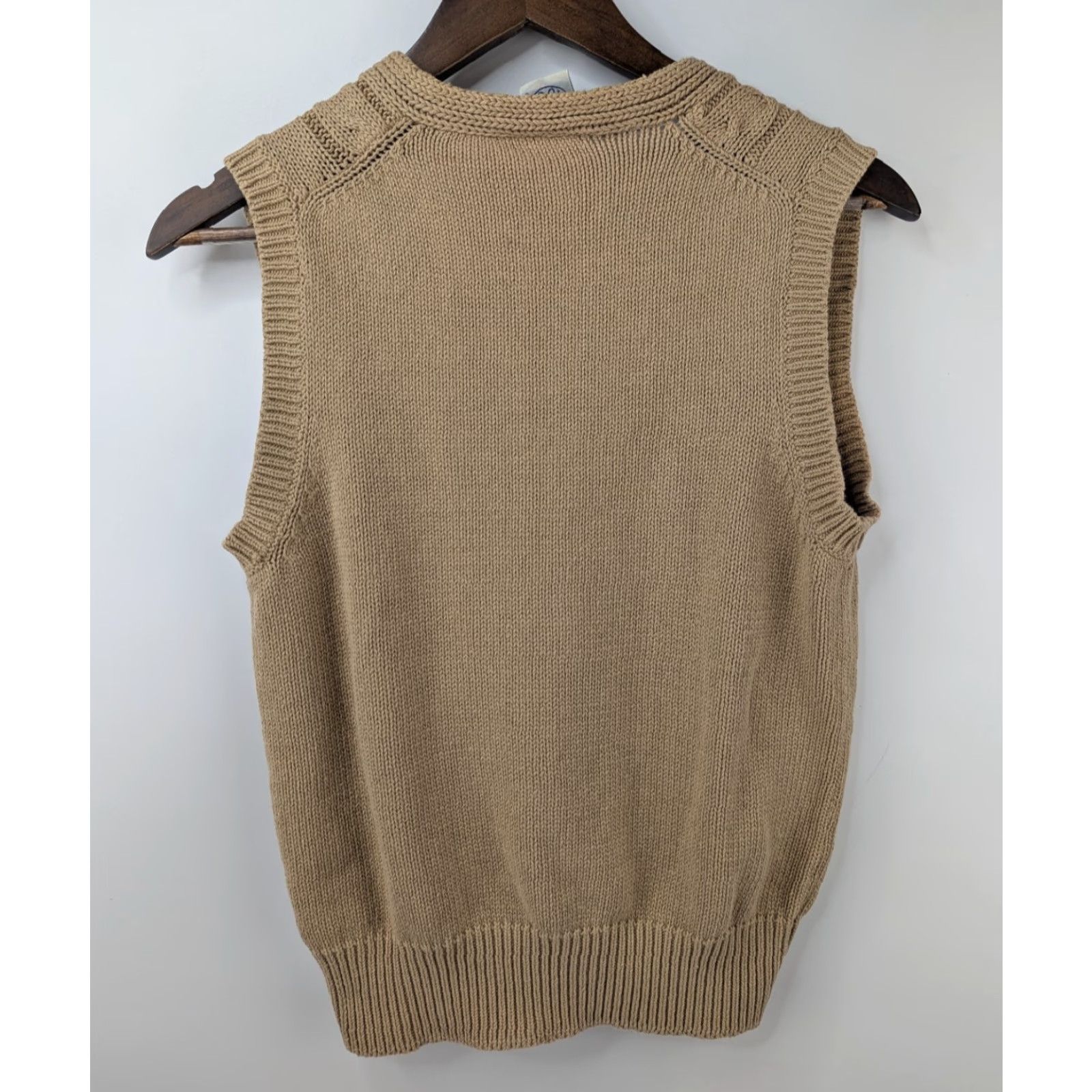 Vintage VINTAGE J.G. Hook Sweater Vest Womens M Beige Cable Knit Sleeveless Shirt? Size M / US 6-8 / IT 42-44 - 3 Thumbnail