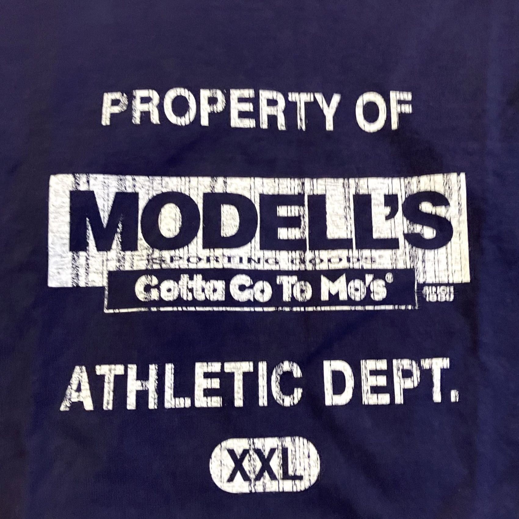 Delta VINTAGE Delta Athletic Department Long Sleeve T Shirt XL Men Blue Cotton Crew Neck Size US XL / EU 56 / 4 - 2 Thumbnail